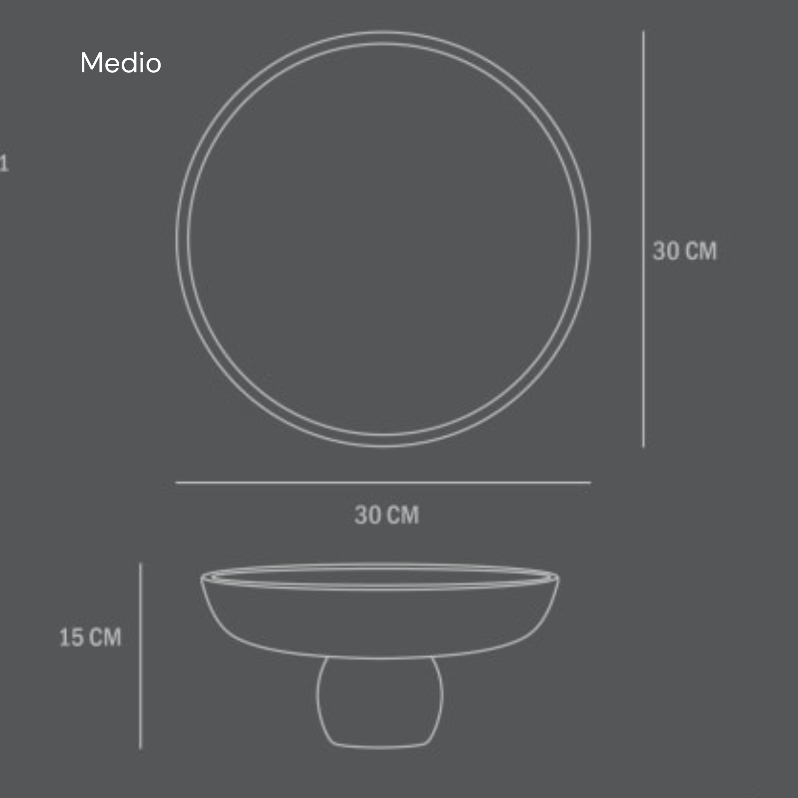 101 Baburu White Medio Dimensions