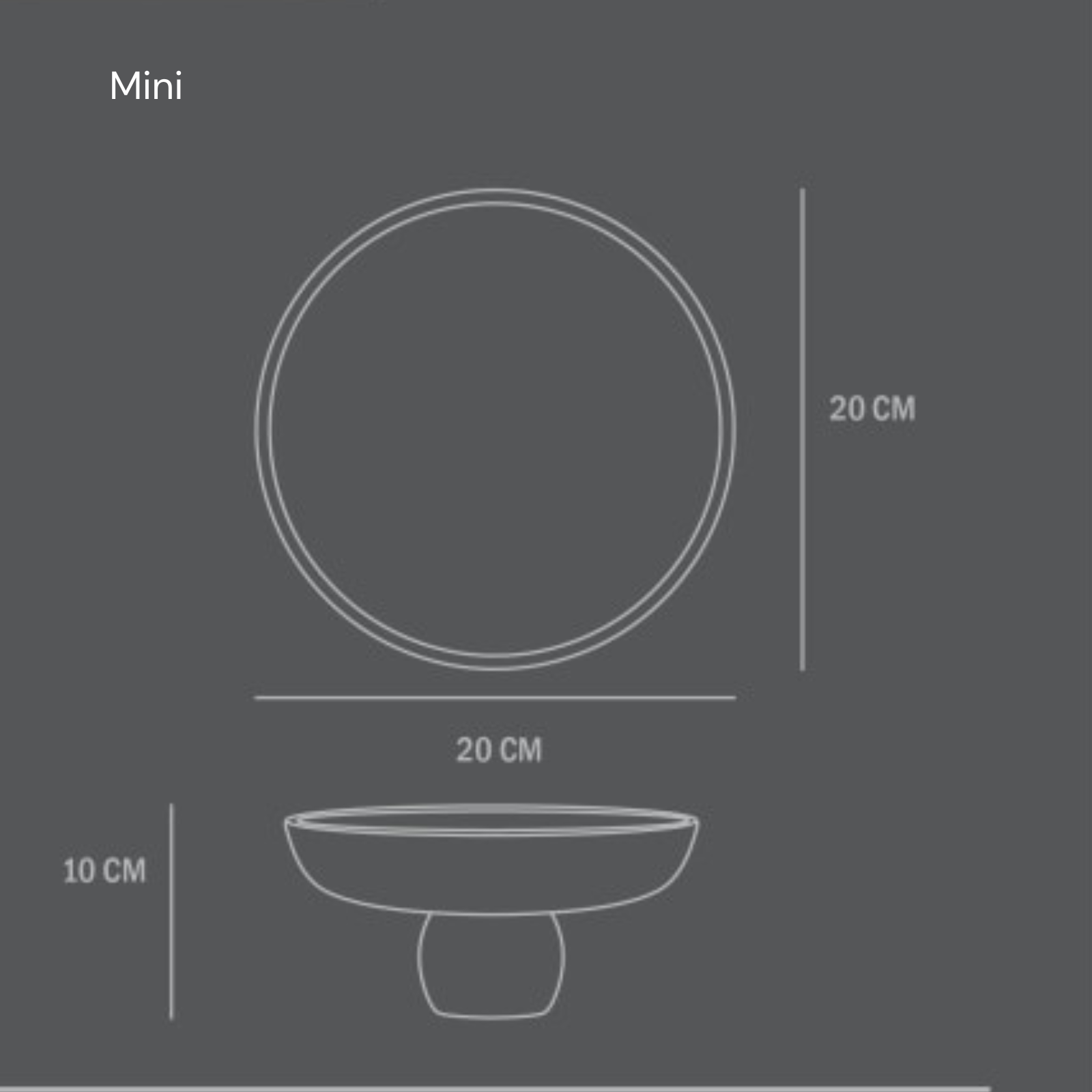 101 Baburu White Mini Dimensions