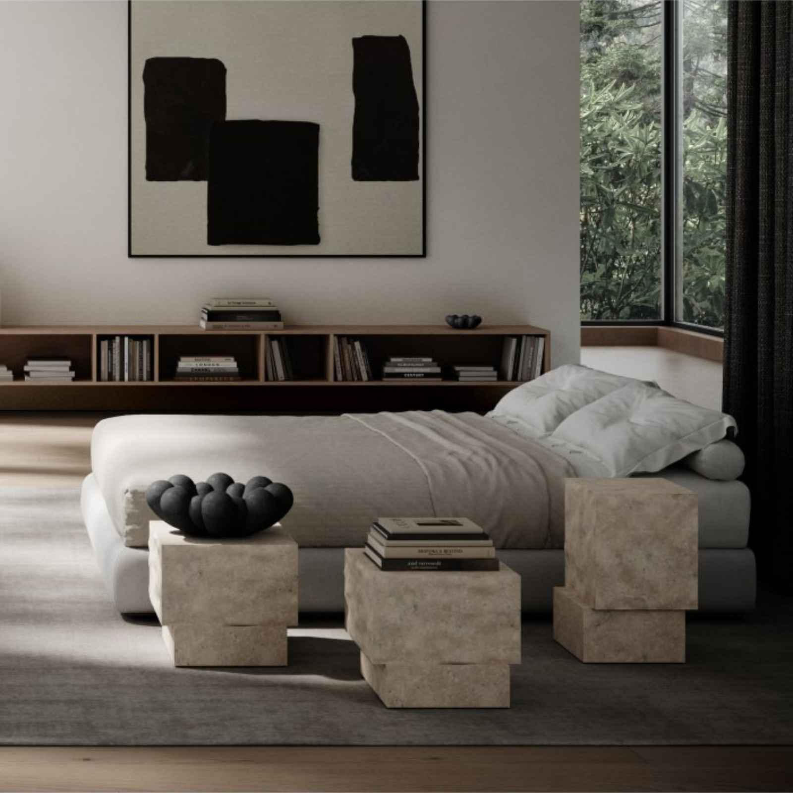 101 Copenhagen Bloom Tray Dark Grey Example