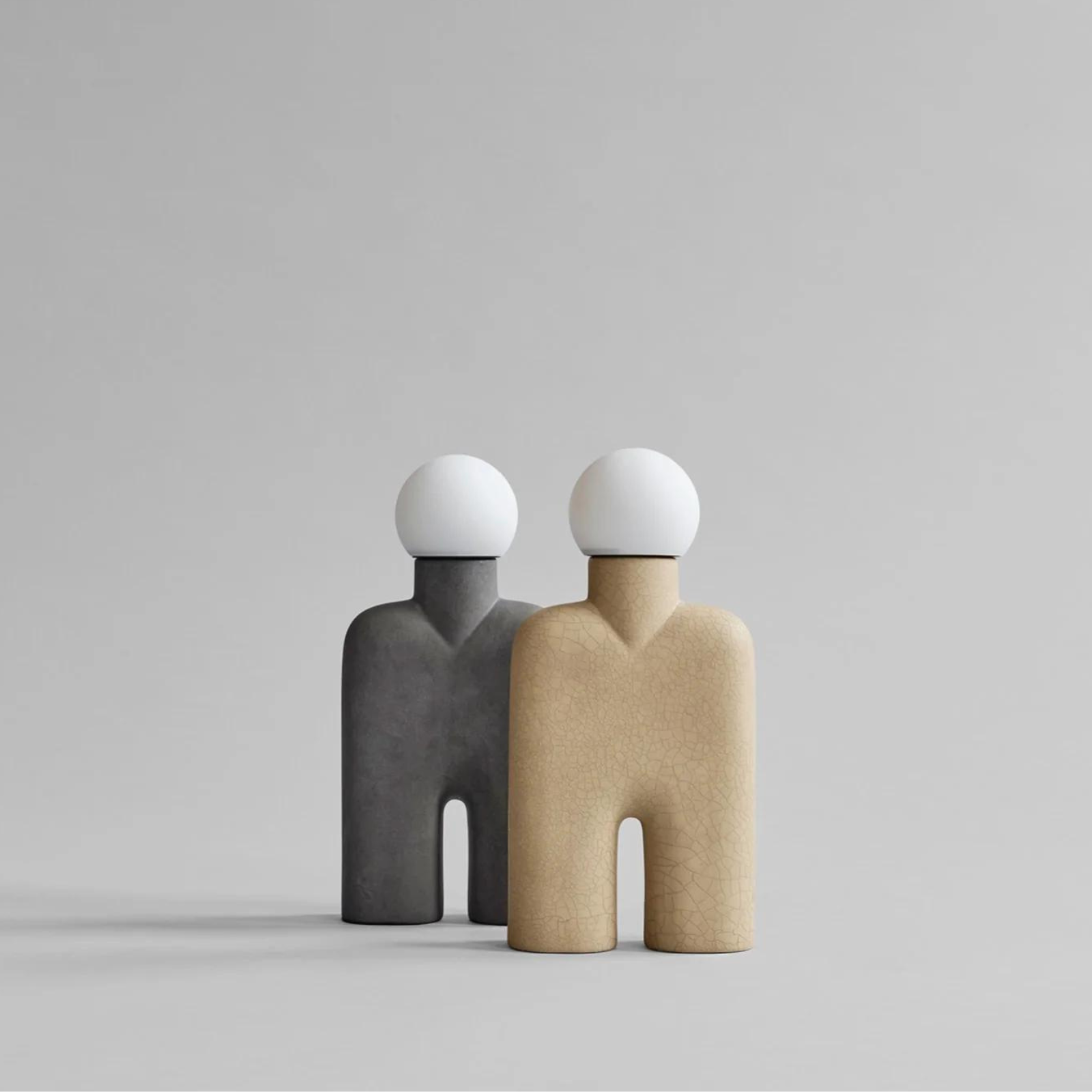 101 Cobra Table Lamp in both colours, sand and dark grey