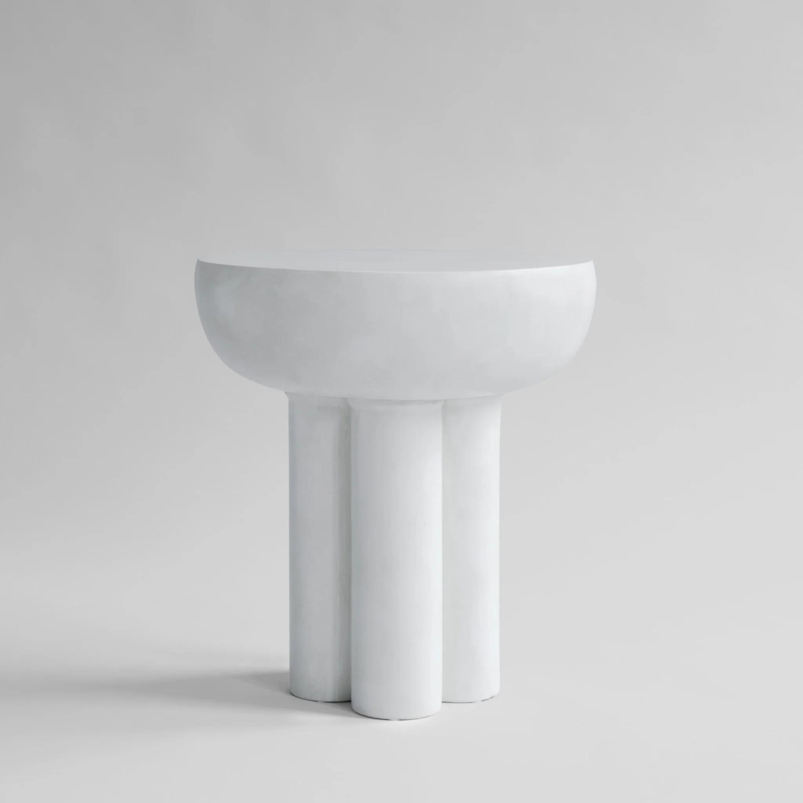 101 Crown Side Table Bone White