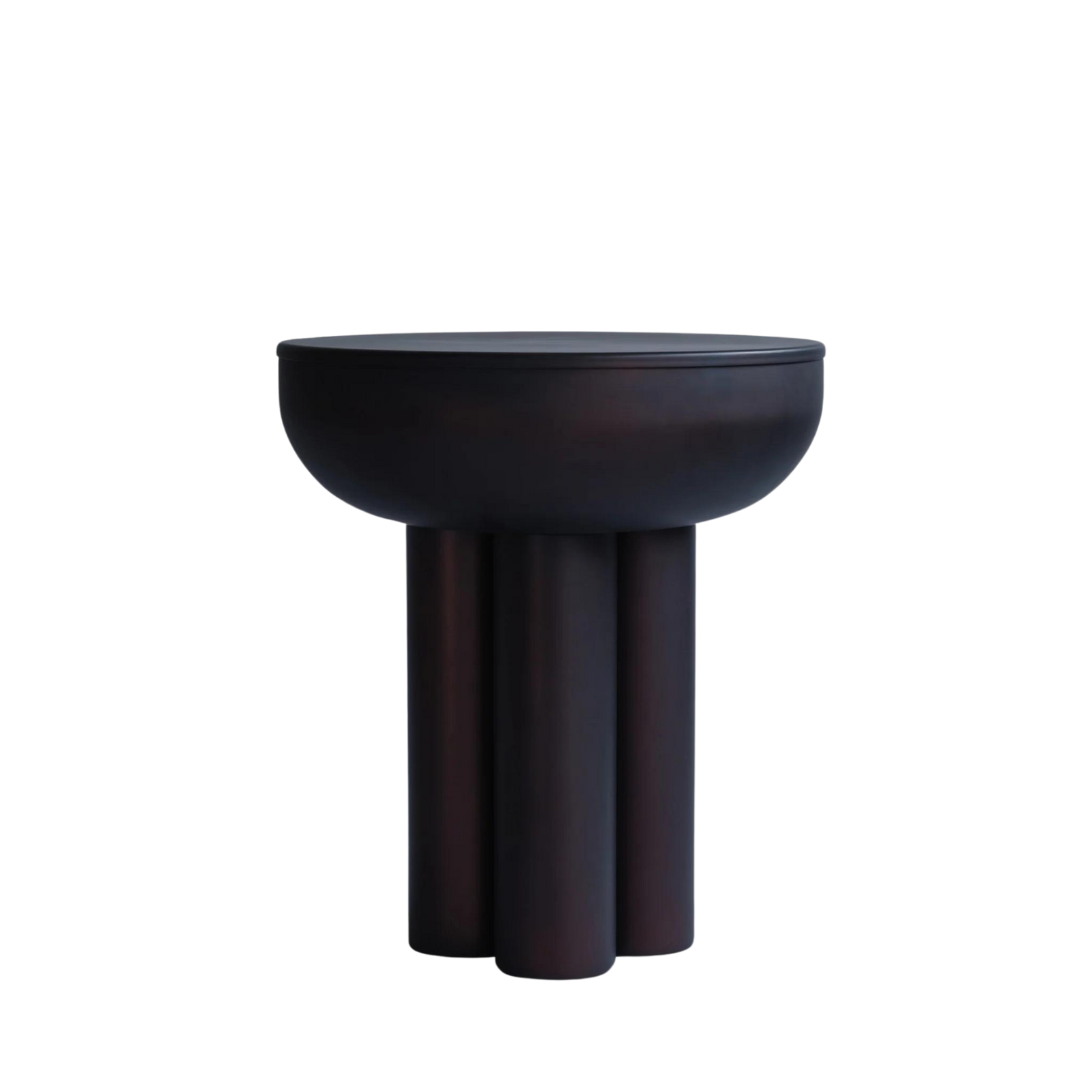 101 Crown Side Table Burned Black