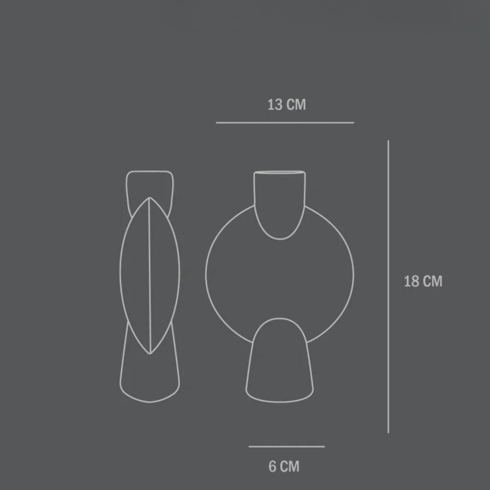 Sphere Bubl, Mini, Dark Grey | Vase (Warehouse Sale)