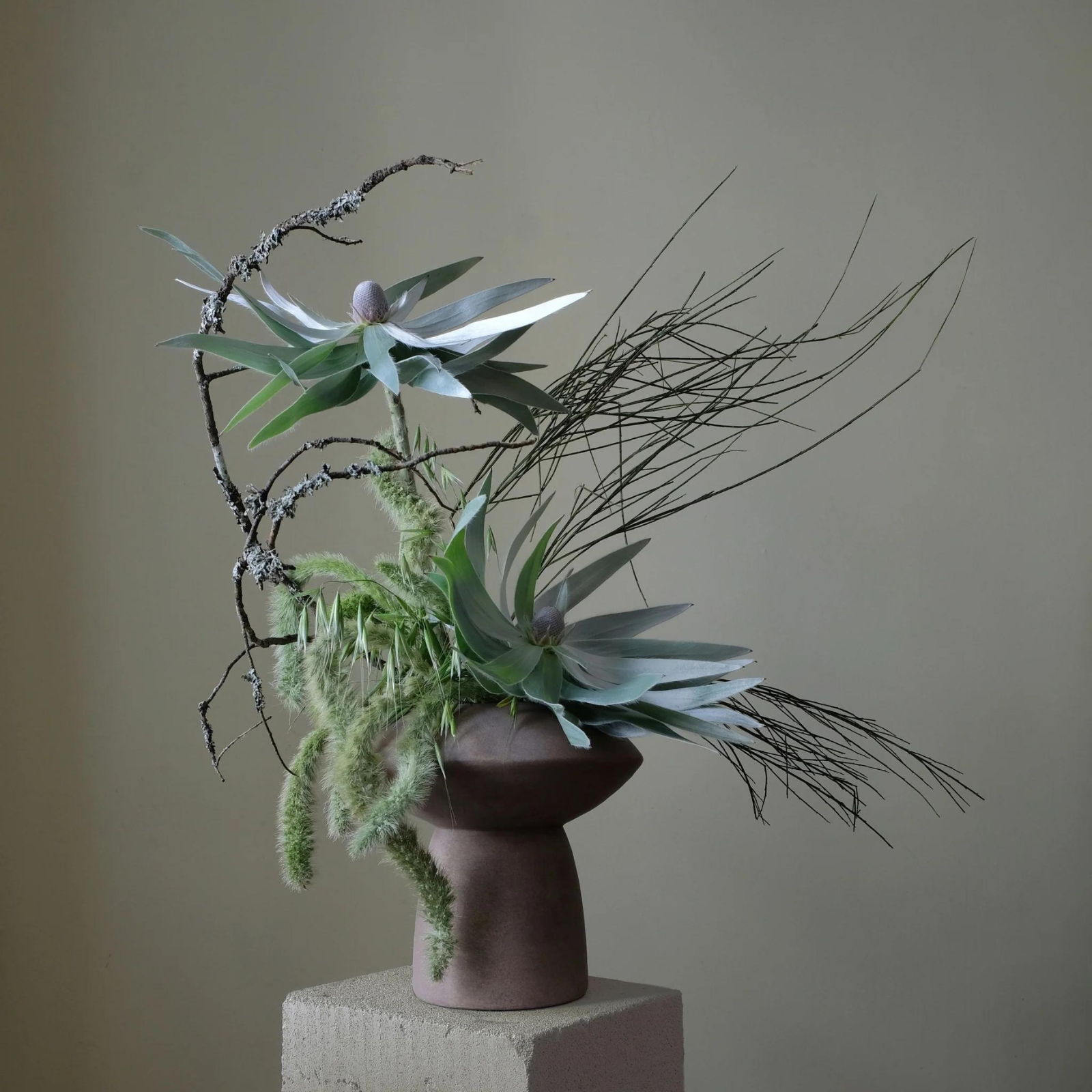 Sphere, Fat, Taupe | Vase (Warehouse Sale)