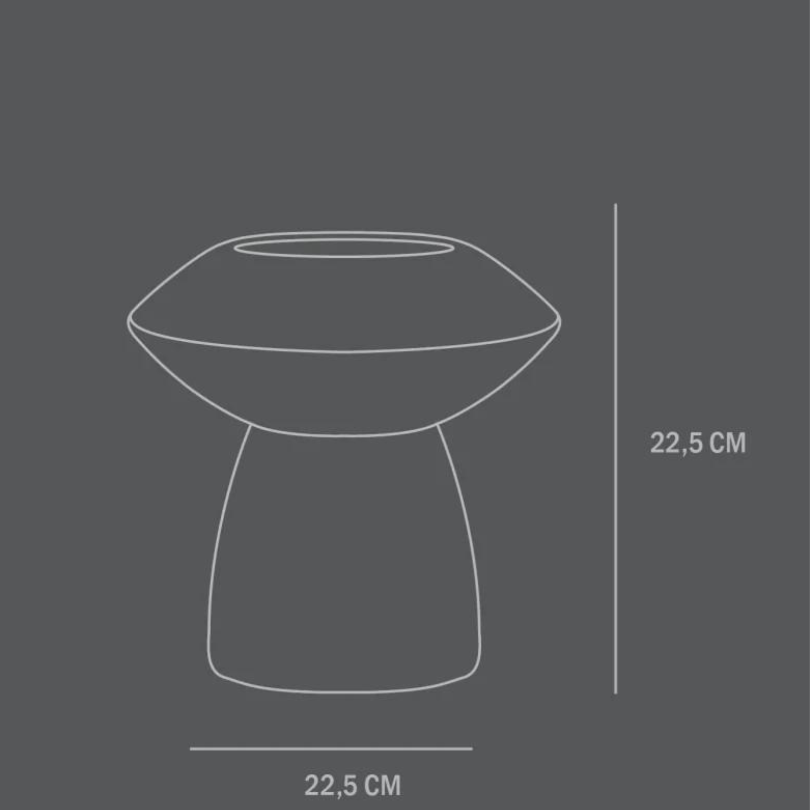 Sphere, Fat, Taupe | Vase (Warehouse Sale)