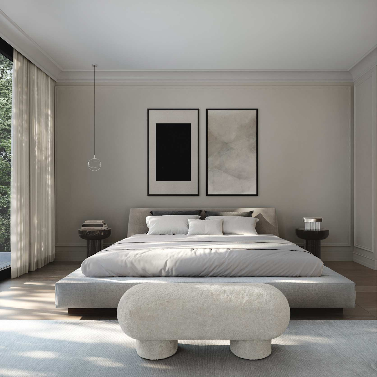 Crown, Tall | Side Table Smoked Forest