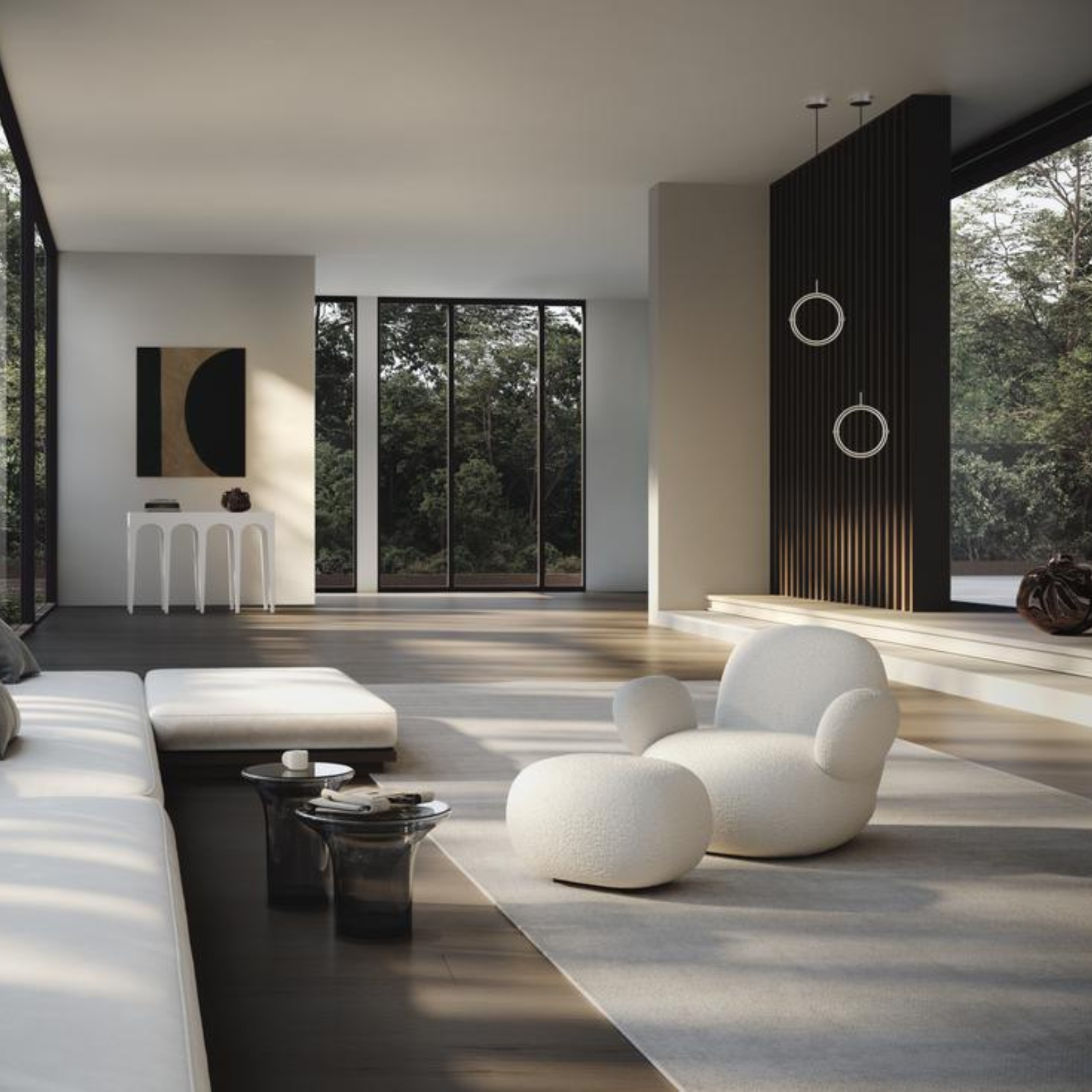 Maru, Burnt Black, Mini | Pendant