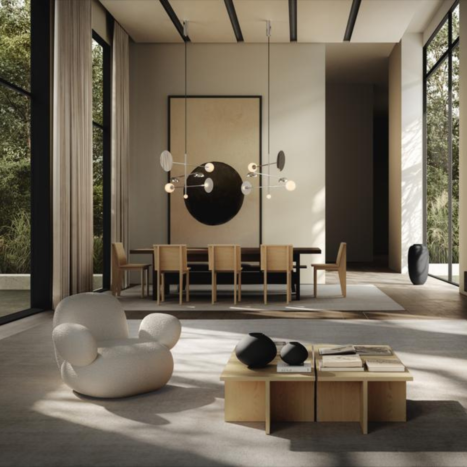 Toe, Bouclé - Off White | Armchair