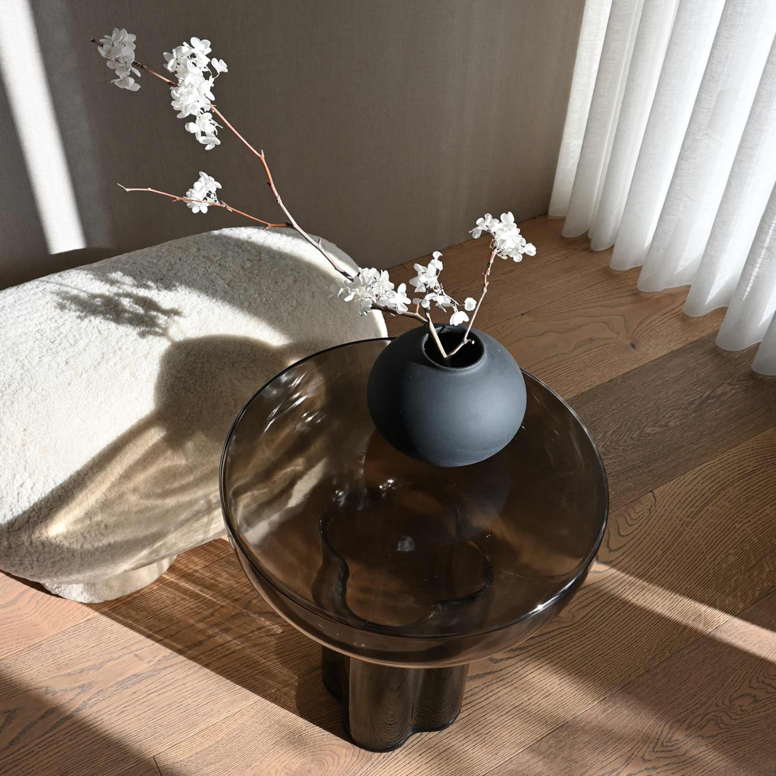 Crown, Tall | Side Table Smoked Forest