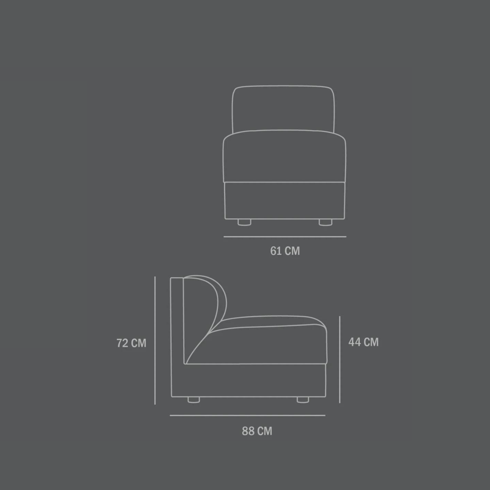 Tribu Taupe | Lounge Chair