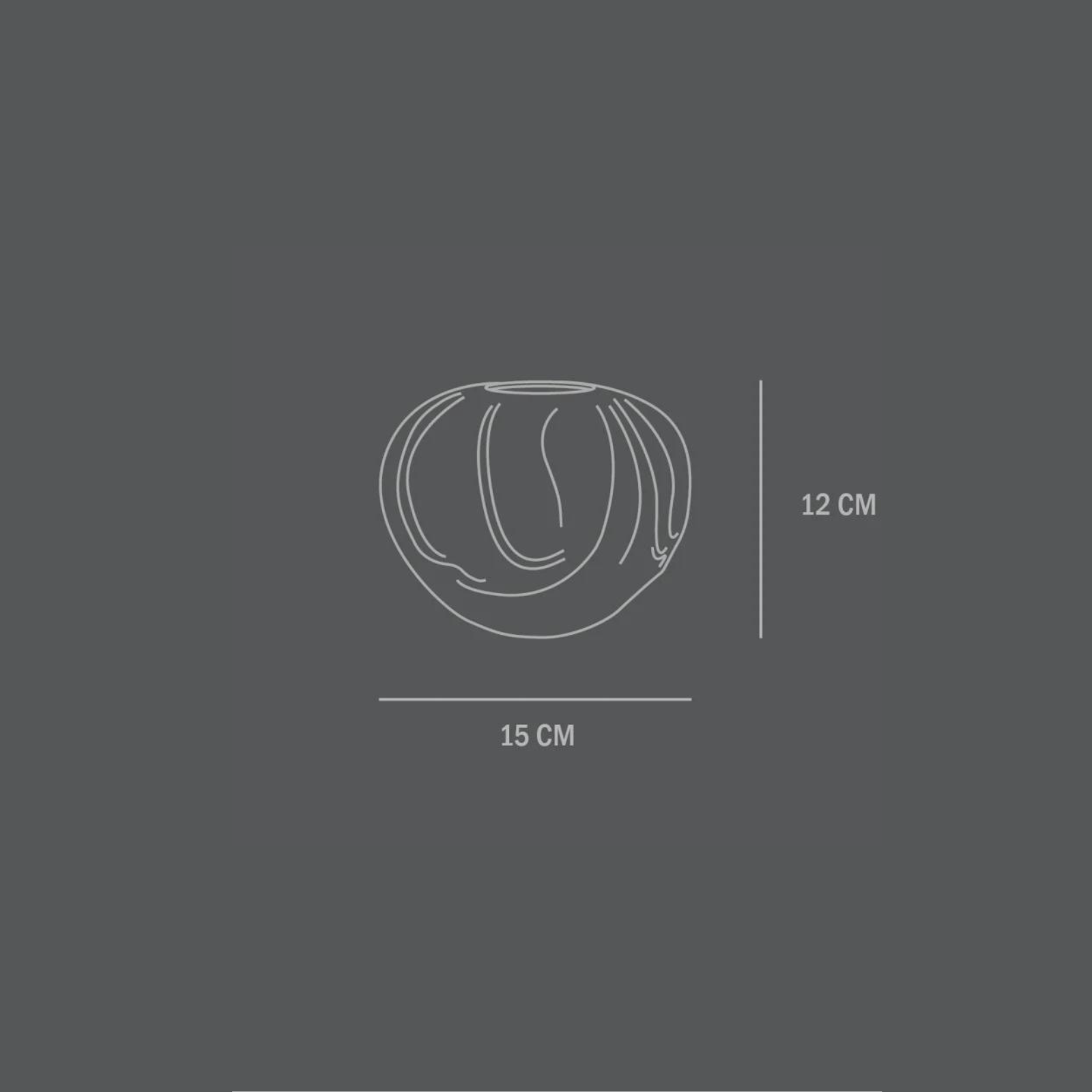 Orimono Vase, Mini - Sand (Warehouse Sale)