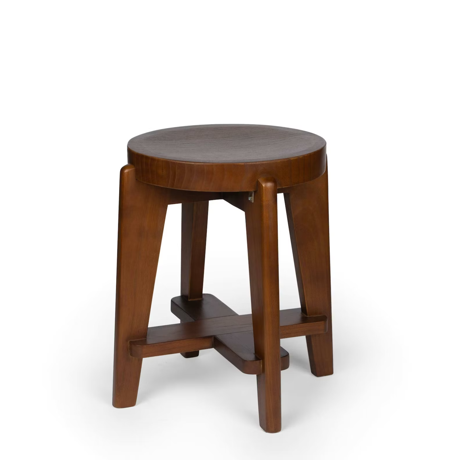 Low Bar Stool Wood DT.W.19. - Dark Brown