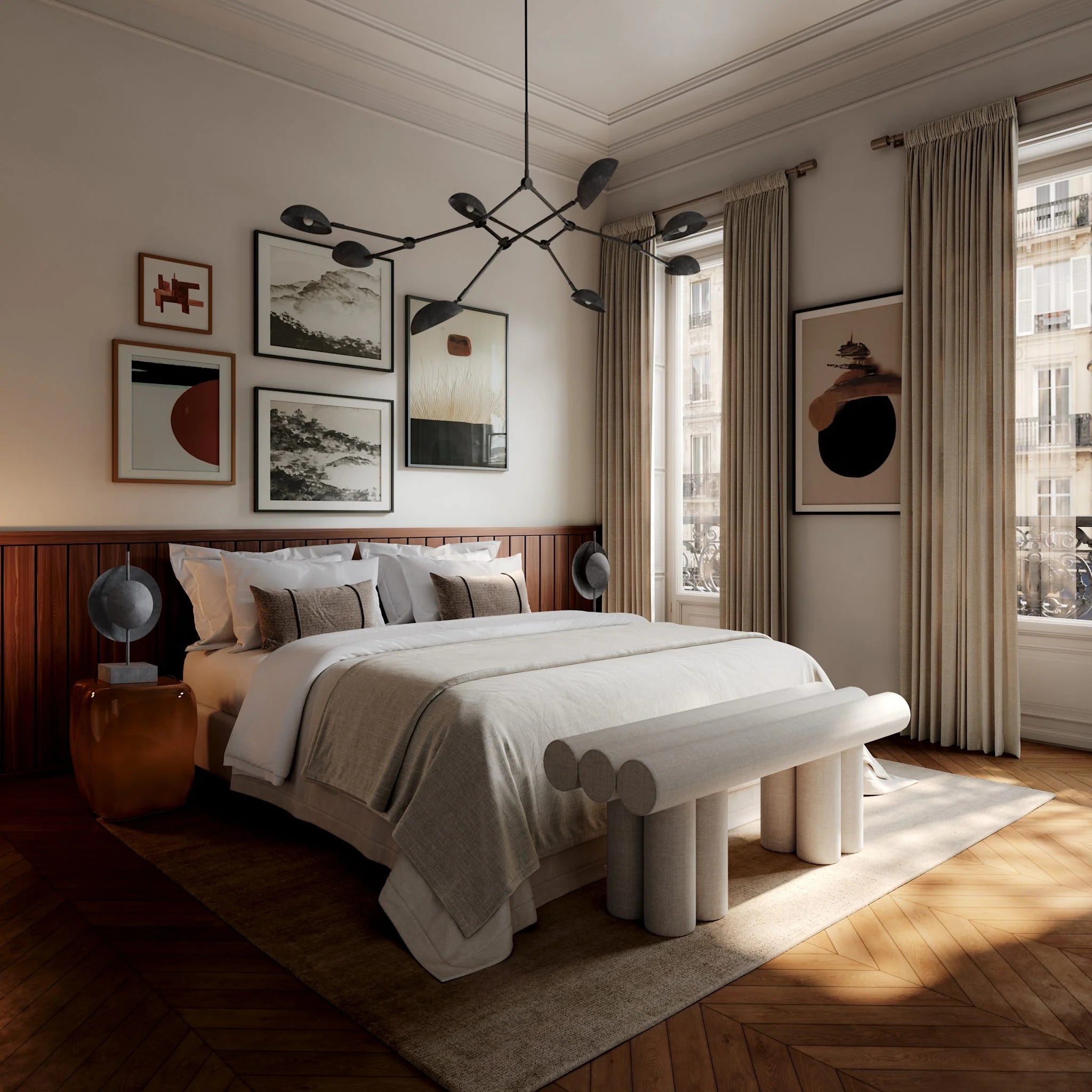 Hiro Bench – Linen