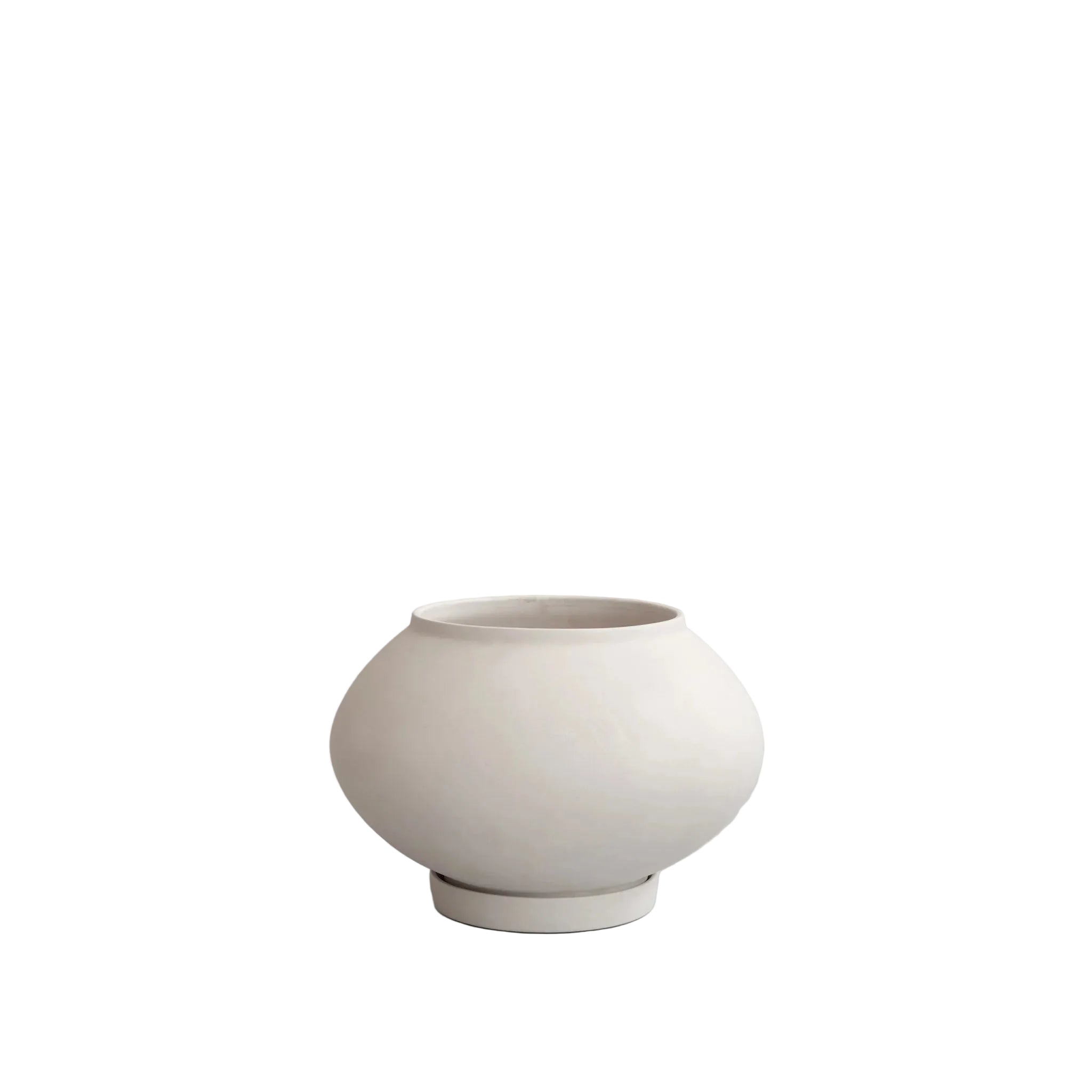 Sunao Plant Pot Fat, Medio - Birch