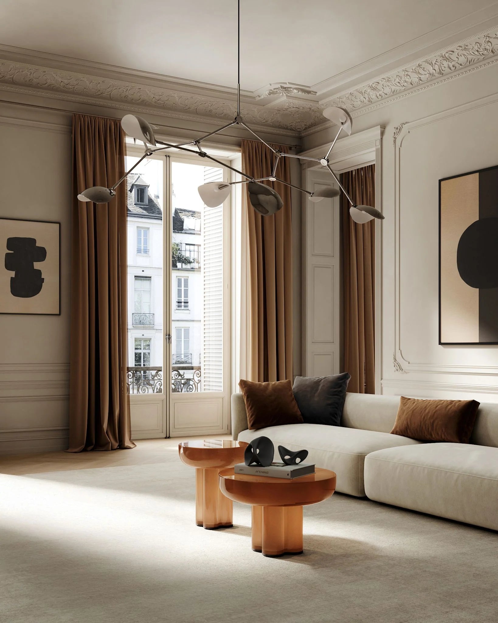 Crown Table, Low - Caramel