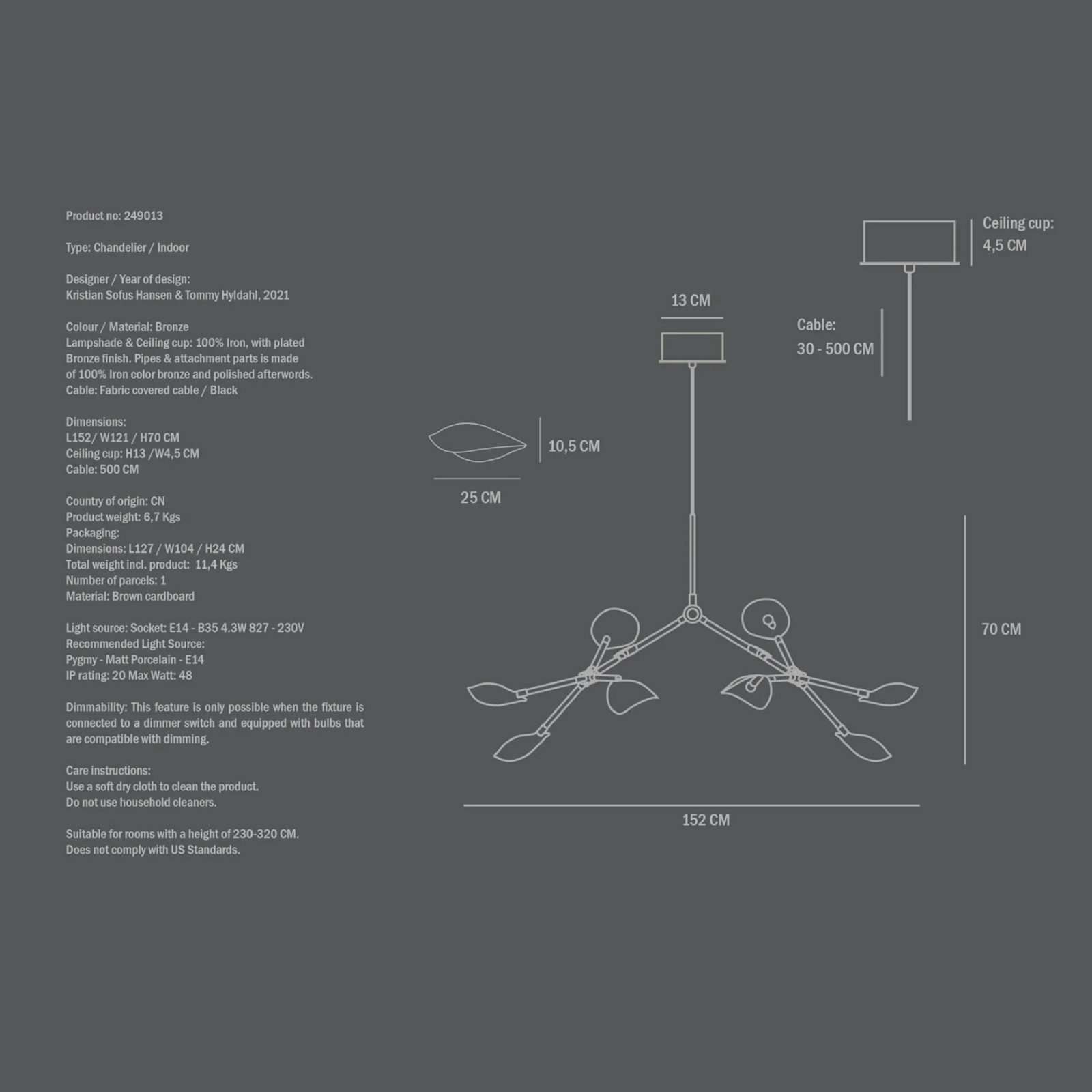 Stingray Brass | Chandelier