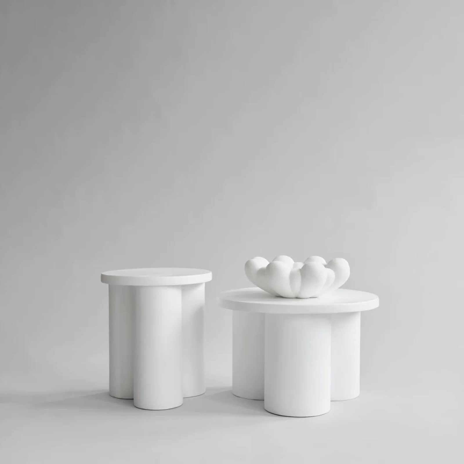 Big Foot Side Table Low | Bone White