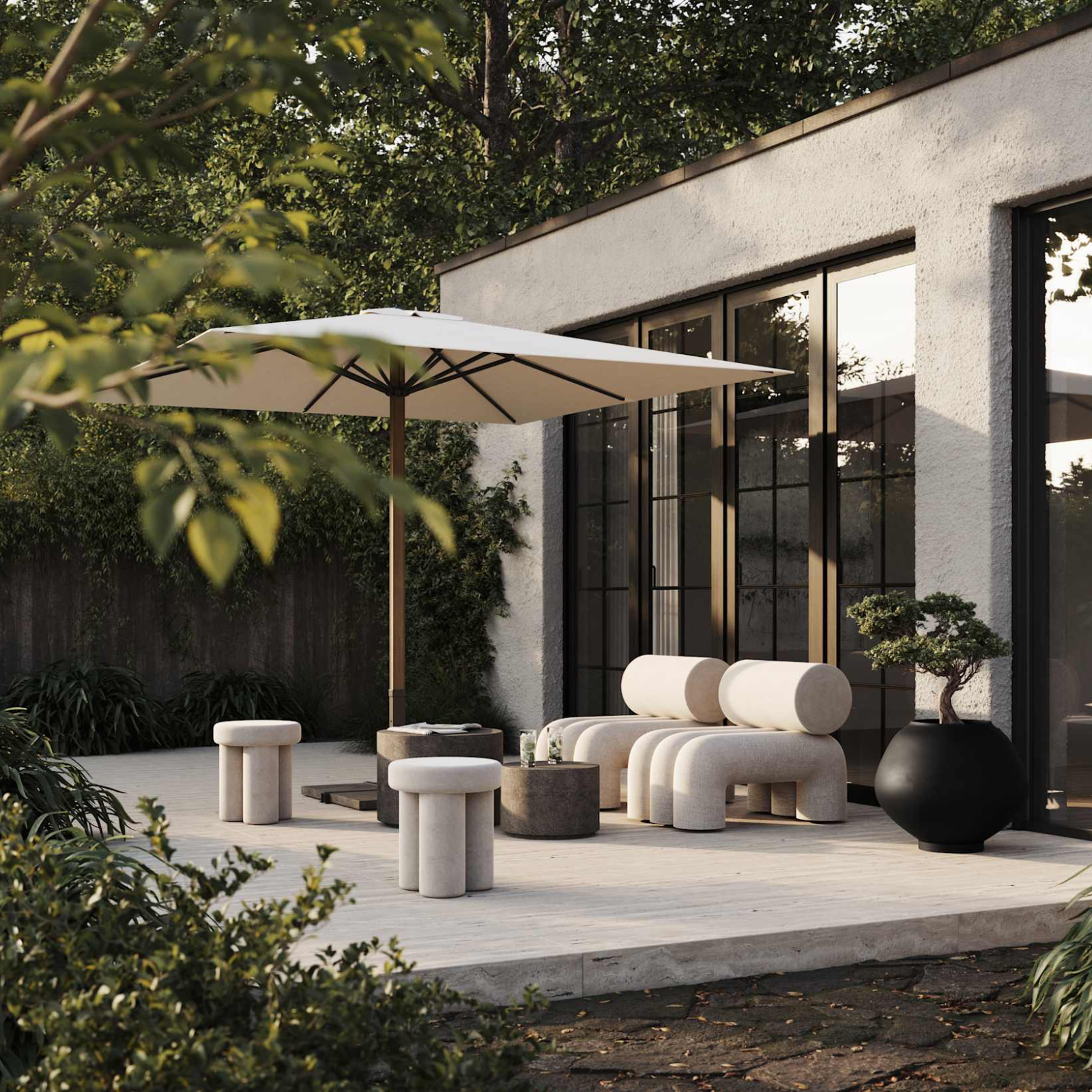 Foku, Warm Ash (C142) | Outdoor Sofa