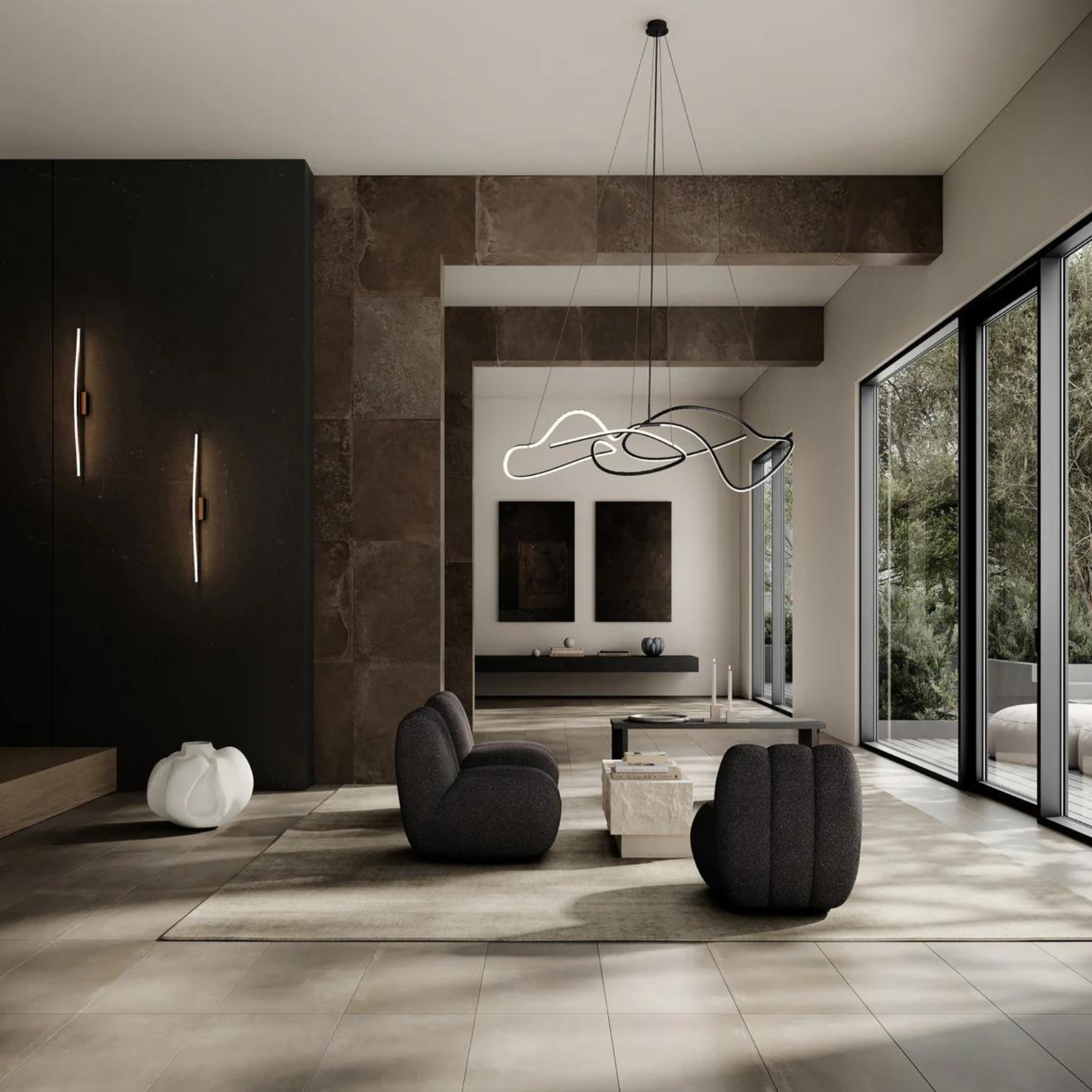 Toe Chair | Deep Taupe Bouclé