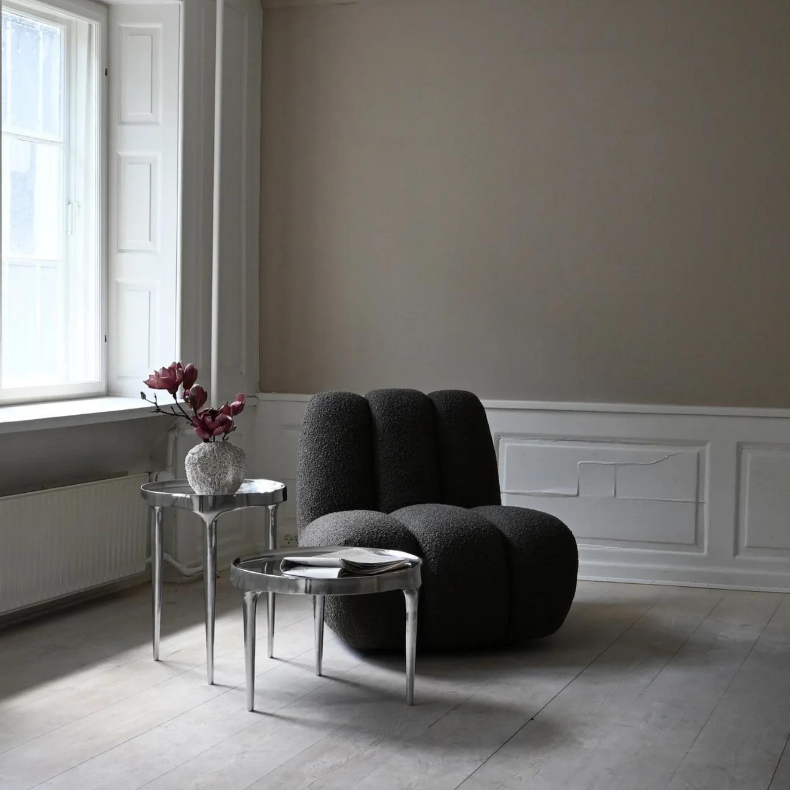 Toe Chair | Deep Taupe Bouclé