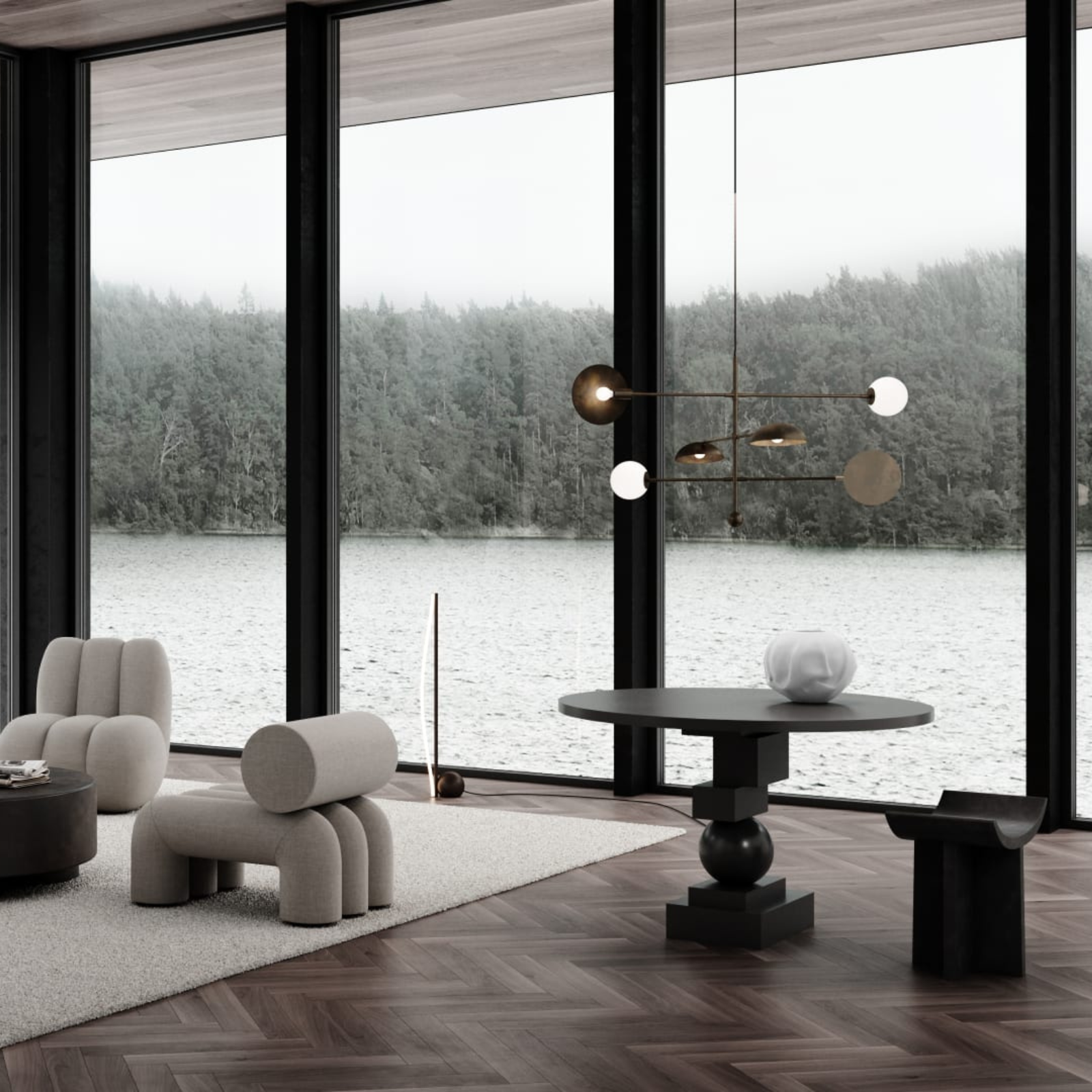 Artist Dining Table - Coffee