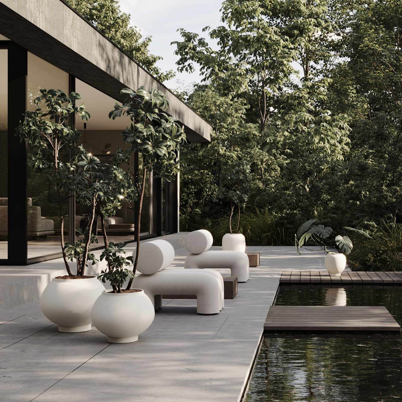 Foku, Warm Ash (C142) | Outdoor Sofa