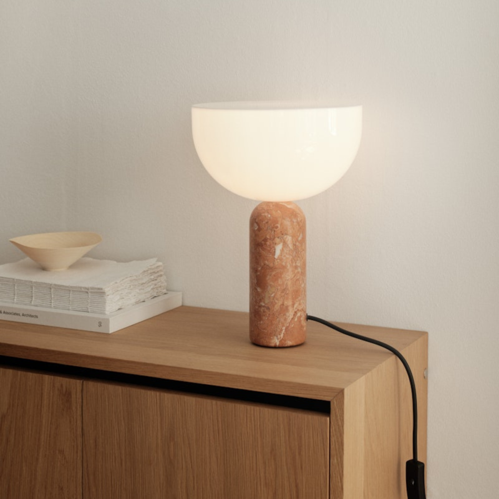 Kizu, Rosso Levanto Marble | Table Lamp (Warehouse Sale)