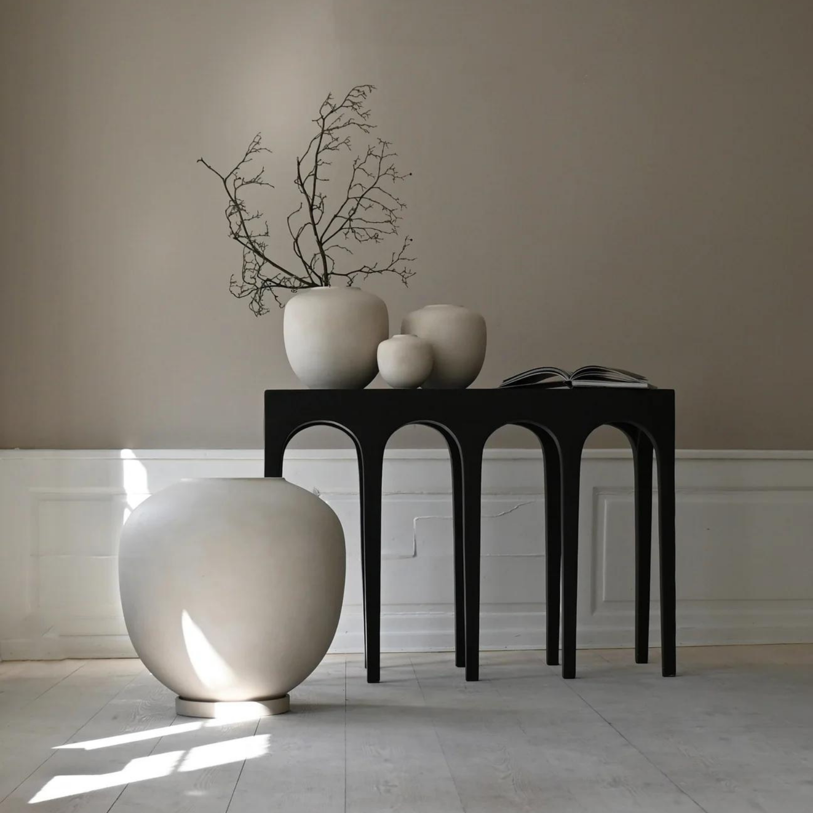 Sunao, Hexa, Black | Vase, Big