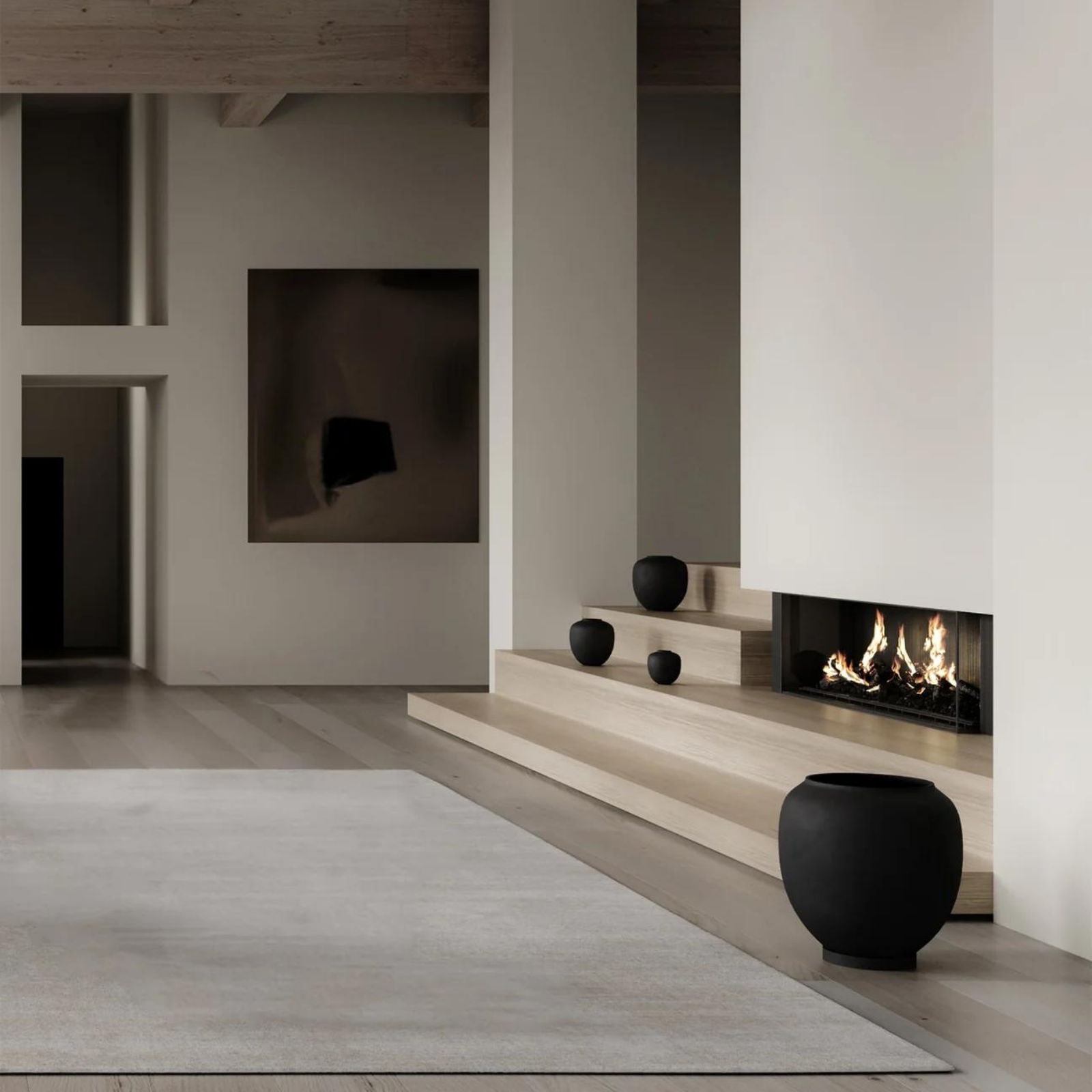 Sunao, Hexa, Black | Vase, Big