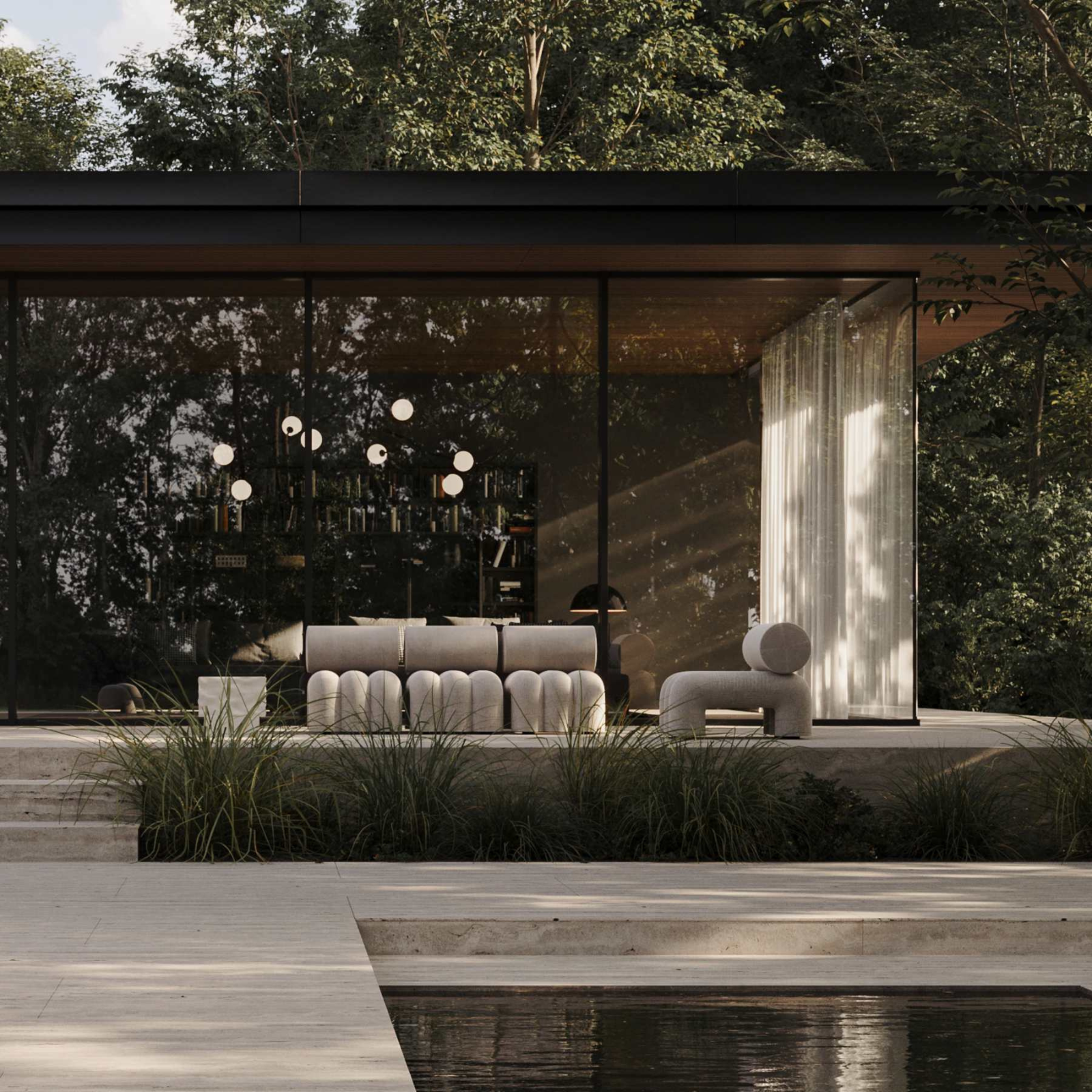 Foku, Warm Ash (C142) | Outdoor Sofa