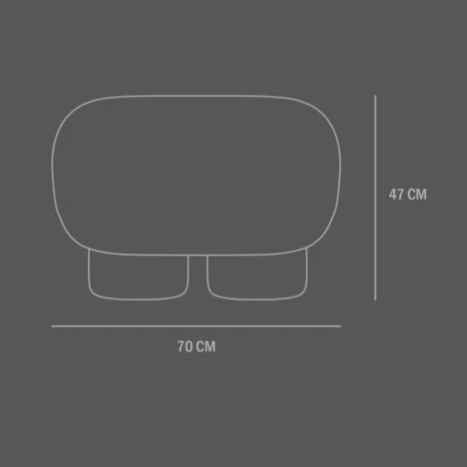 Big Foot | Bouclé Bench Petit