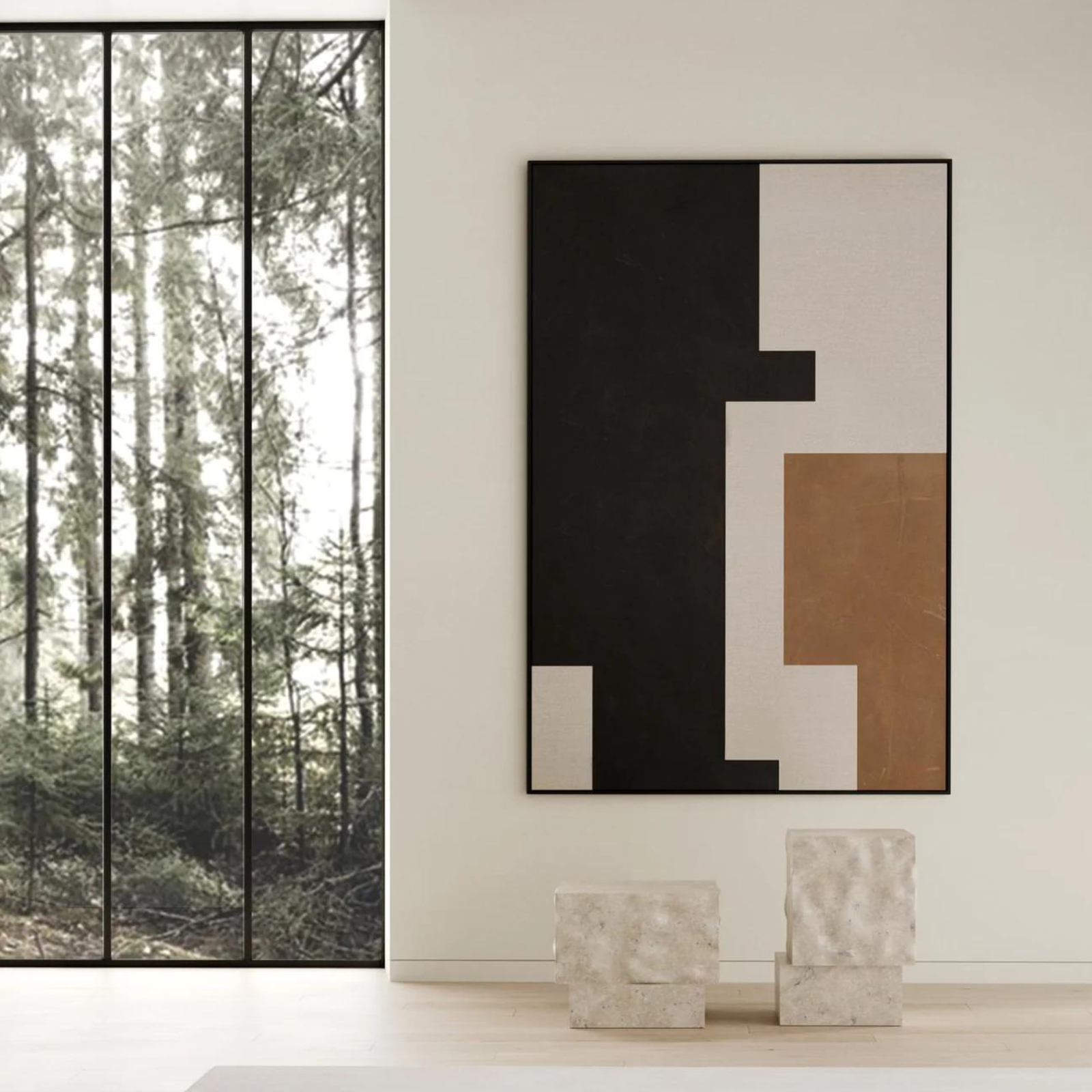 Temple Limestone Low | Coffee table