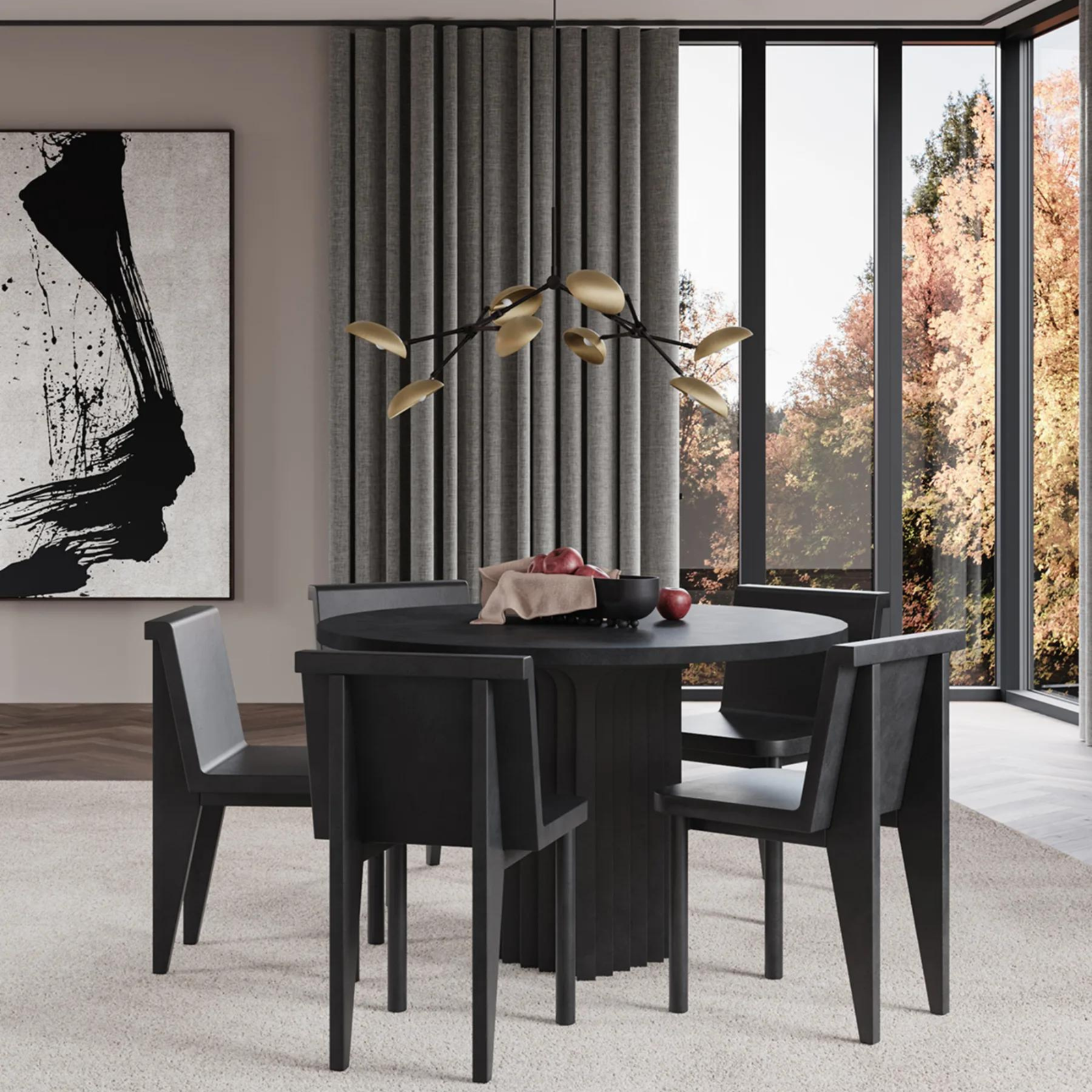 Arc Dining Table - Coffee