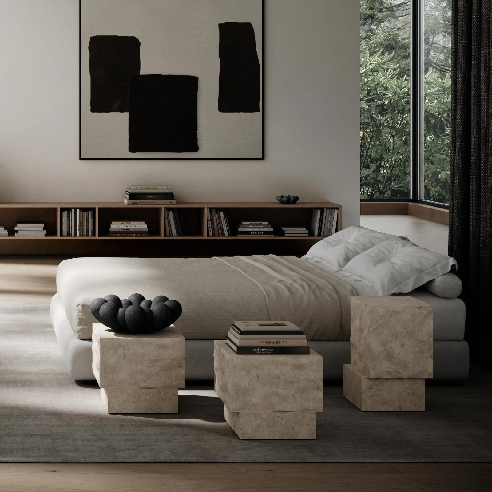 Temple Limestone Tall | Coffee table