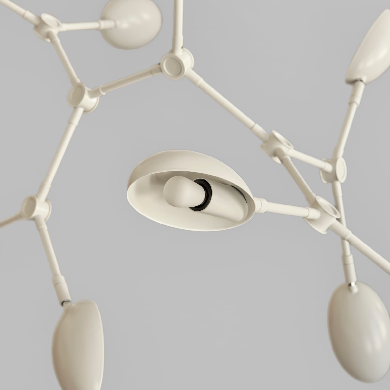 Drop, White, Regular | Chandelier