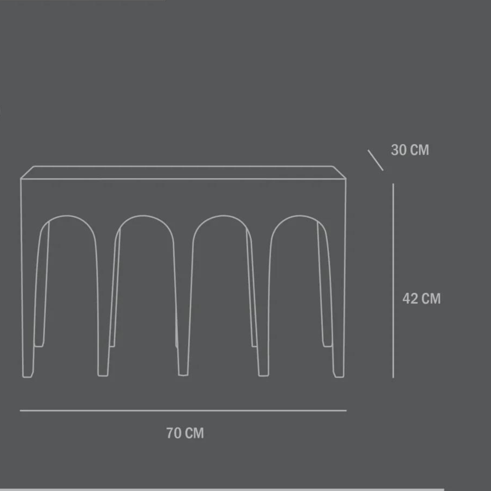 Bow Bench | Coffee