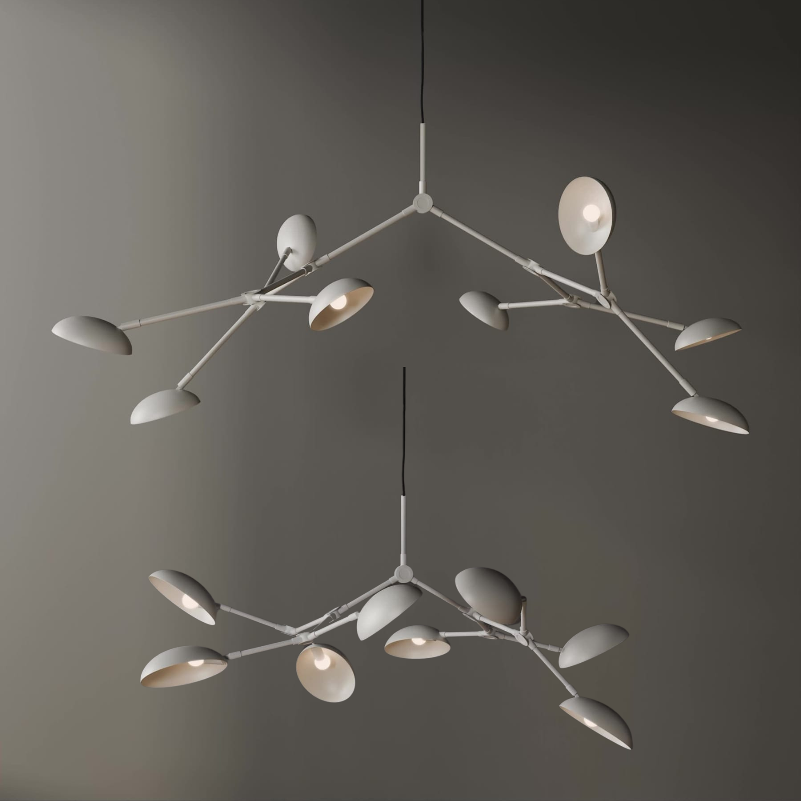 Drop, White, Regular | Chandelier