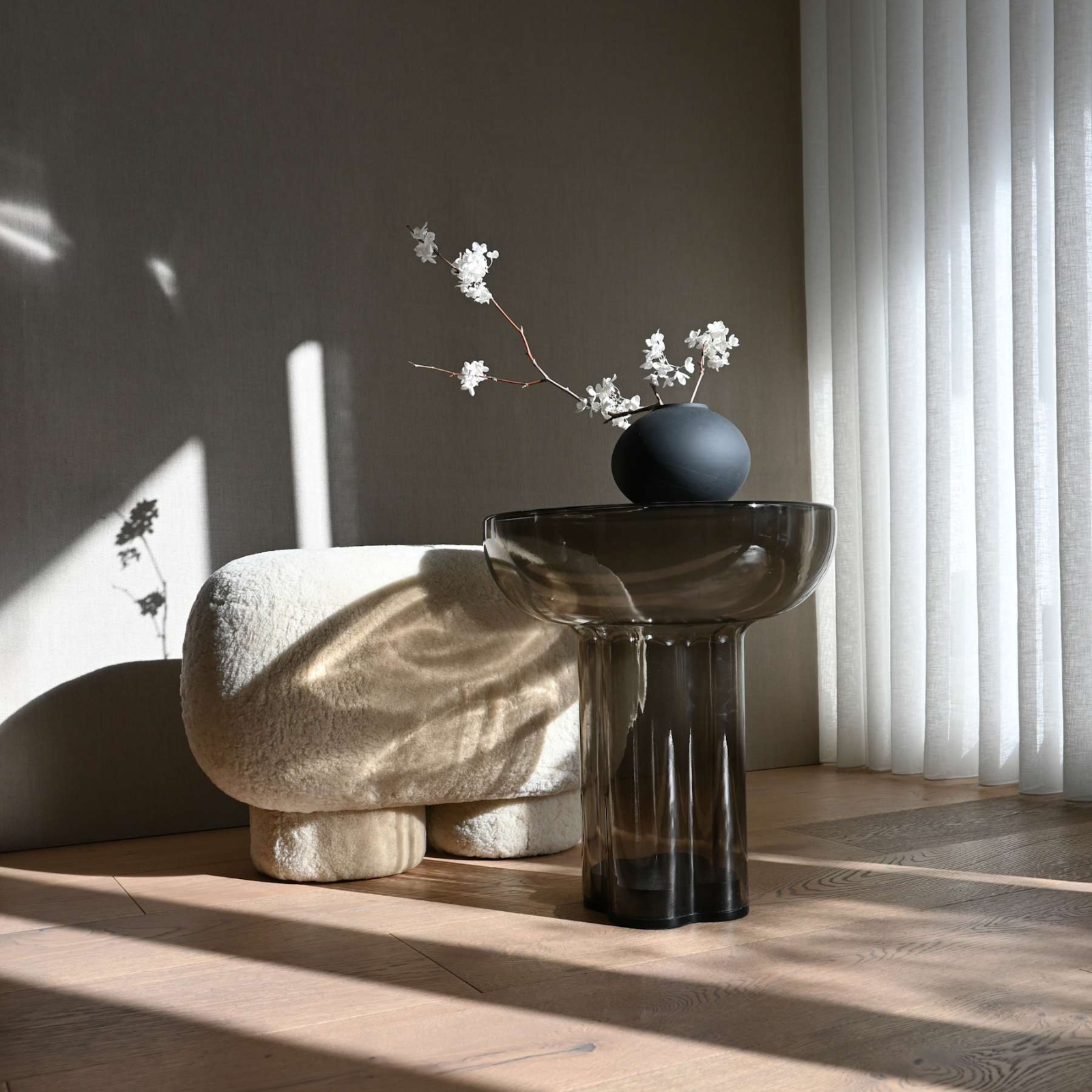 Crown, Tall | Side Table Smoked Forest