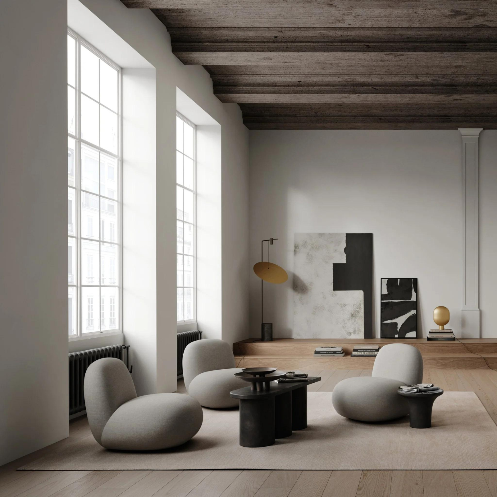 Toe Flat | Taupe Chair