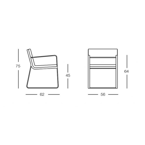 BIVAQ Sit Armchair Dimensions