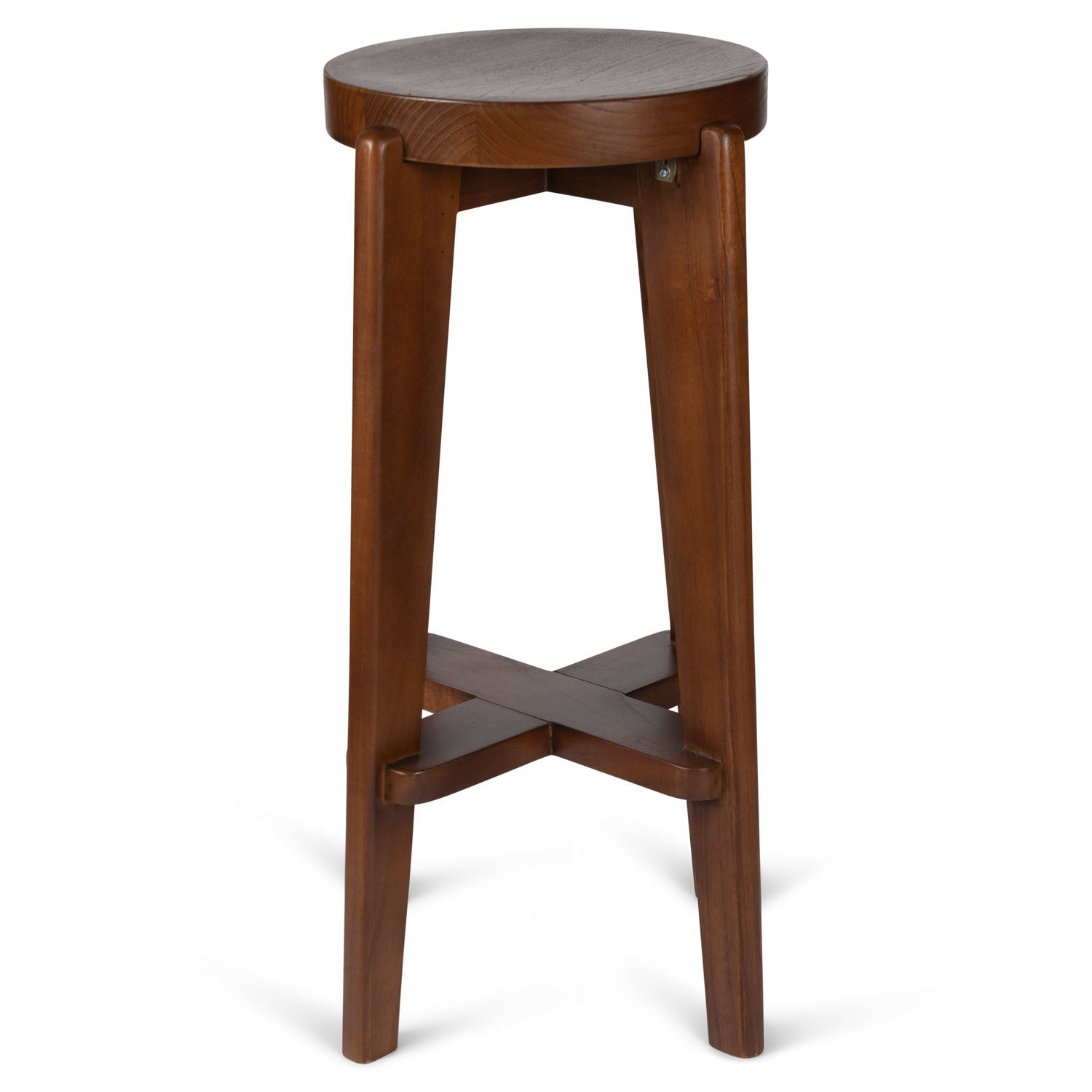 High Bar stool Wood DT.W.19. - Dark Brown