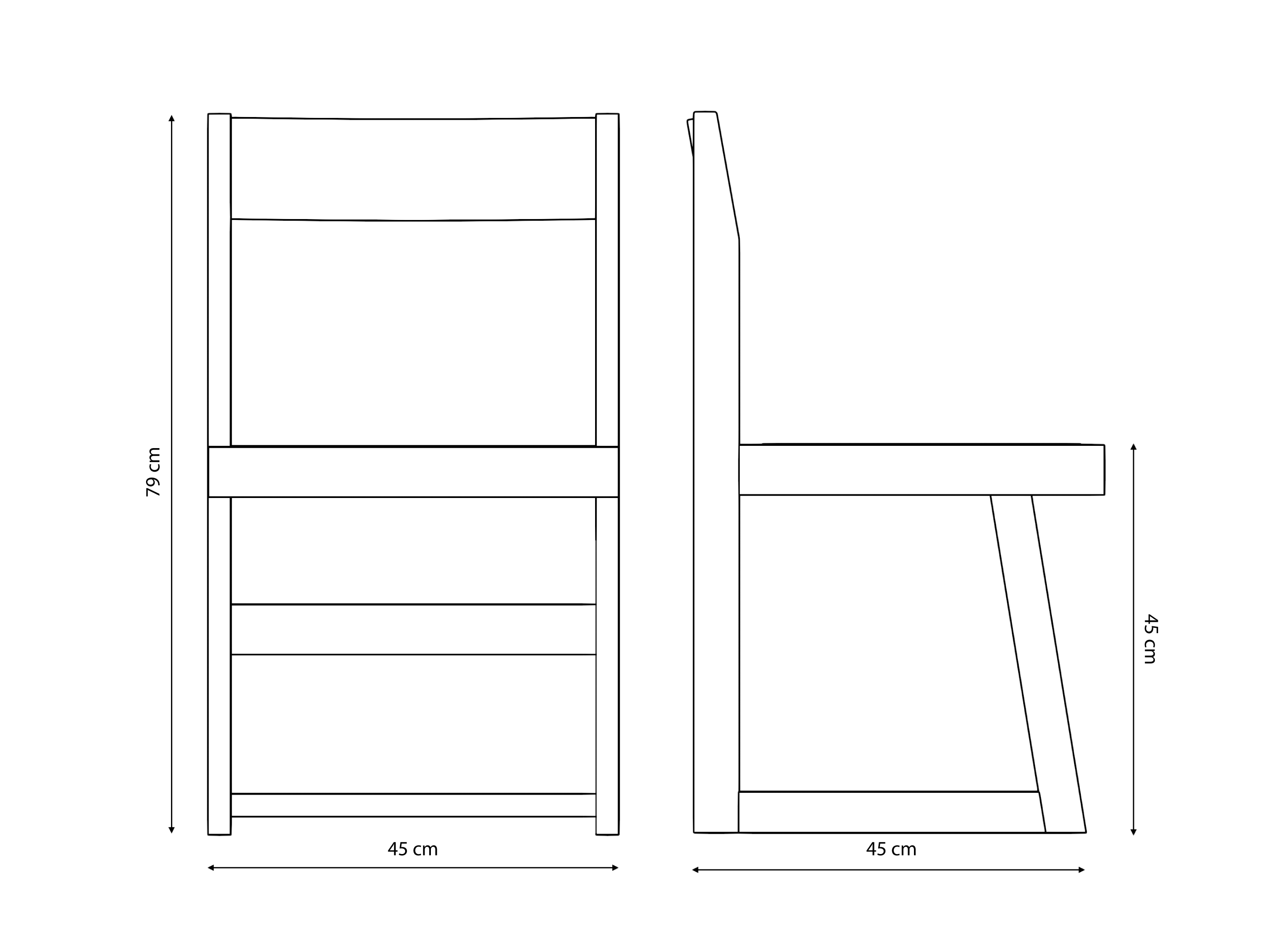 Box Chair Gérard - Dark Brown