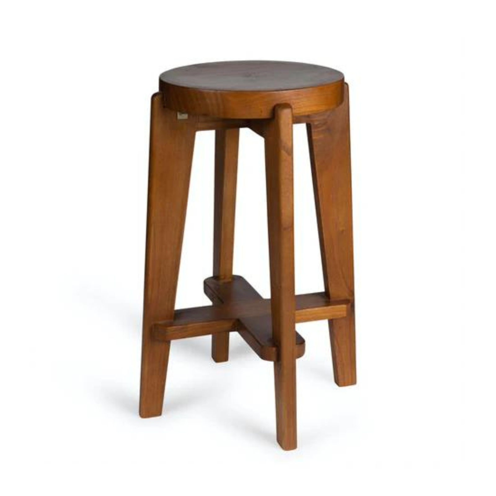 DEJTER Bar Stool Wood DT.W.19. Dark Brown