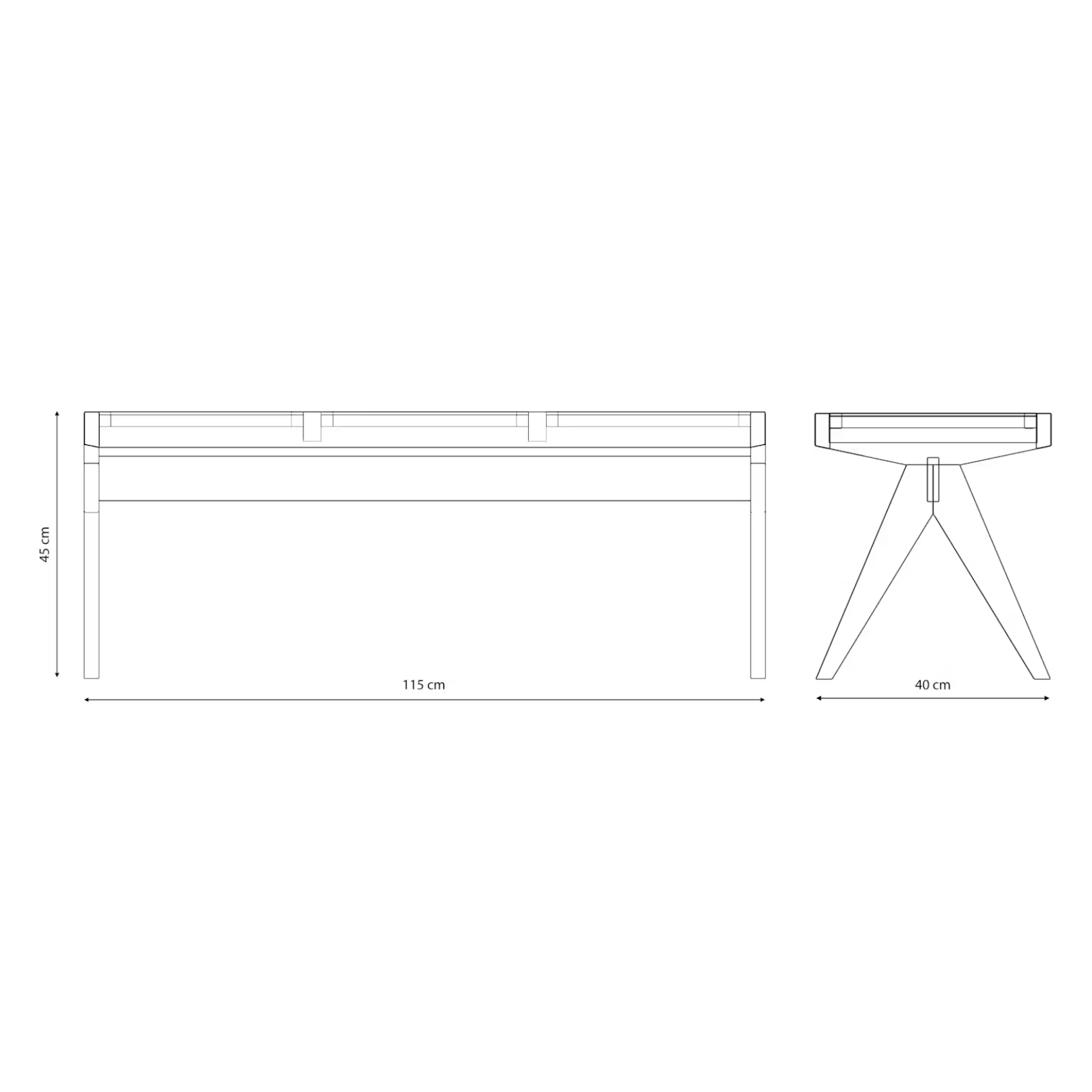 DETJER 3 Seater Dimensions