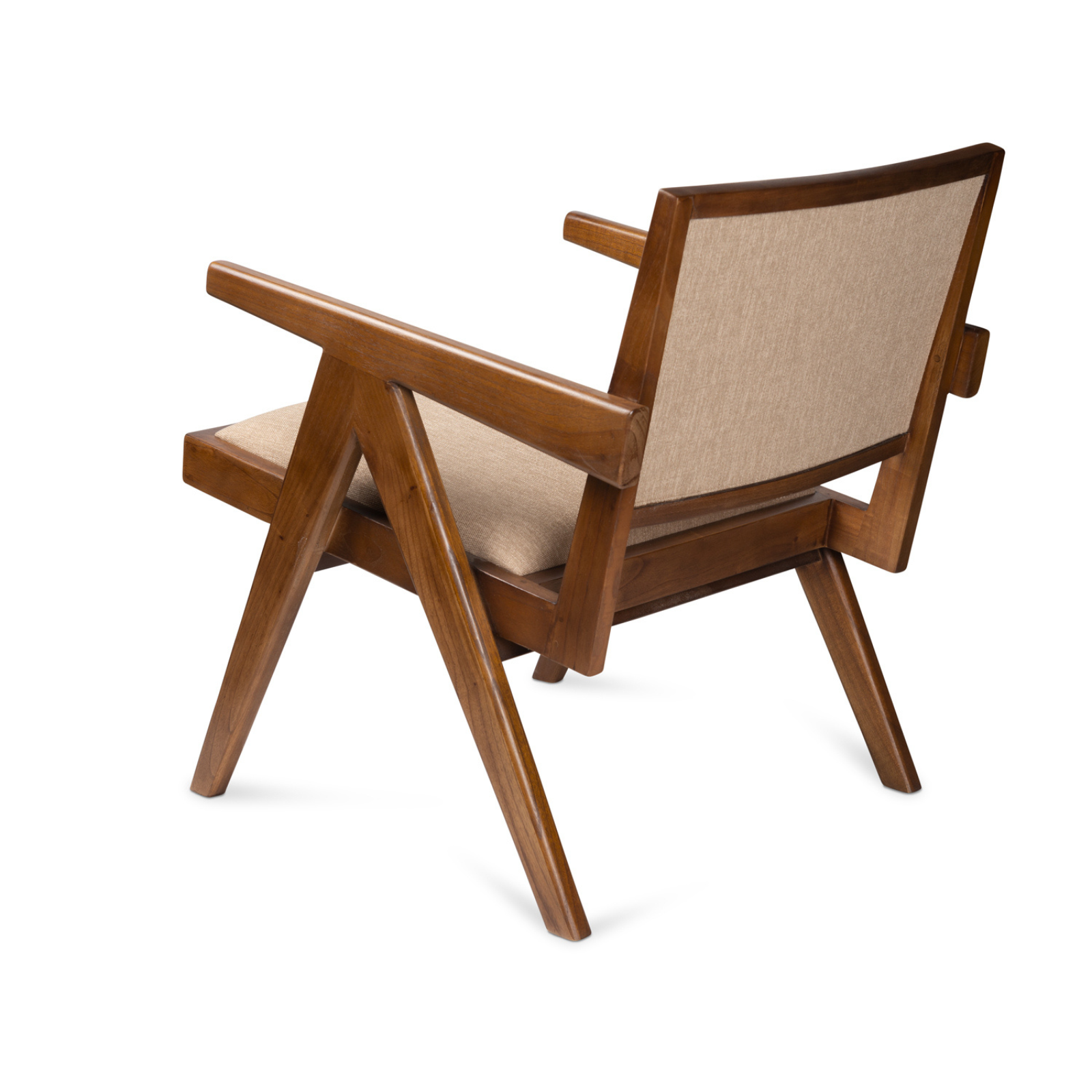 Easy Lounge Chair Upholstered - Dark Brown