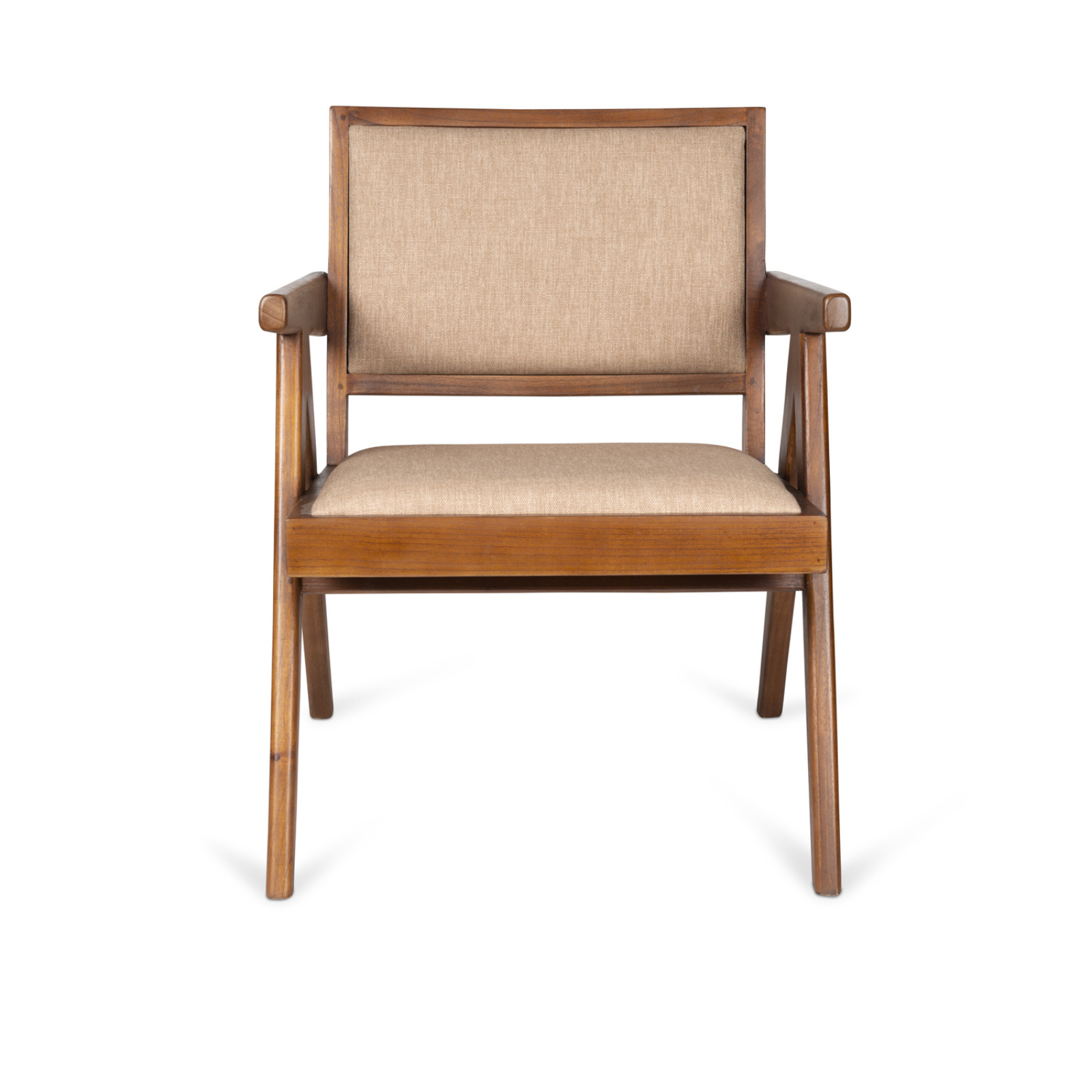 Easy Lounge Chair Upholstered - Dark Brown