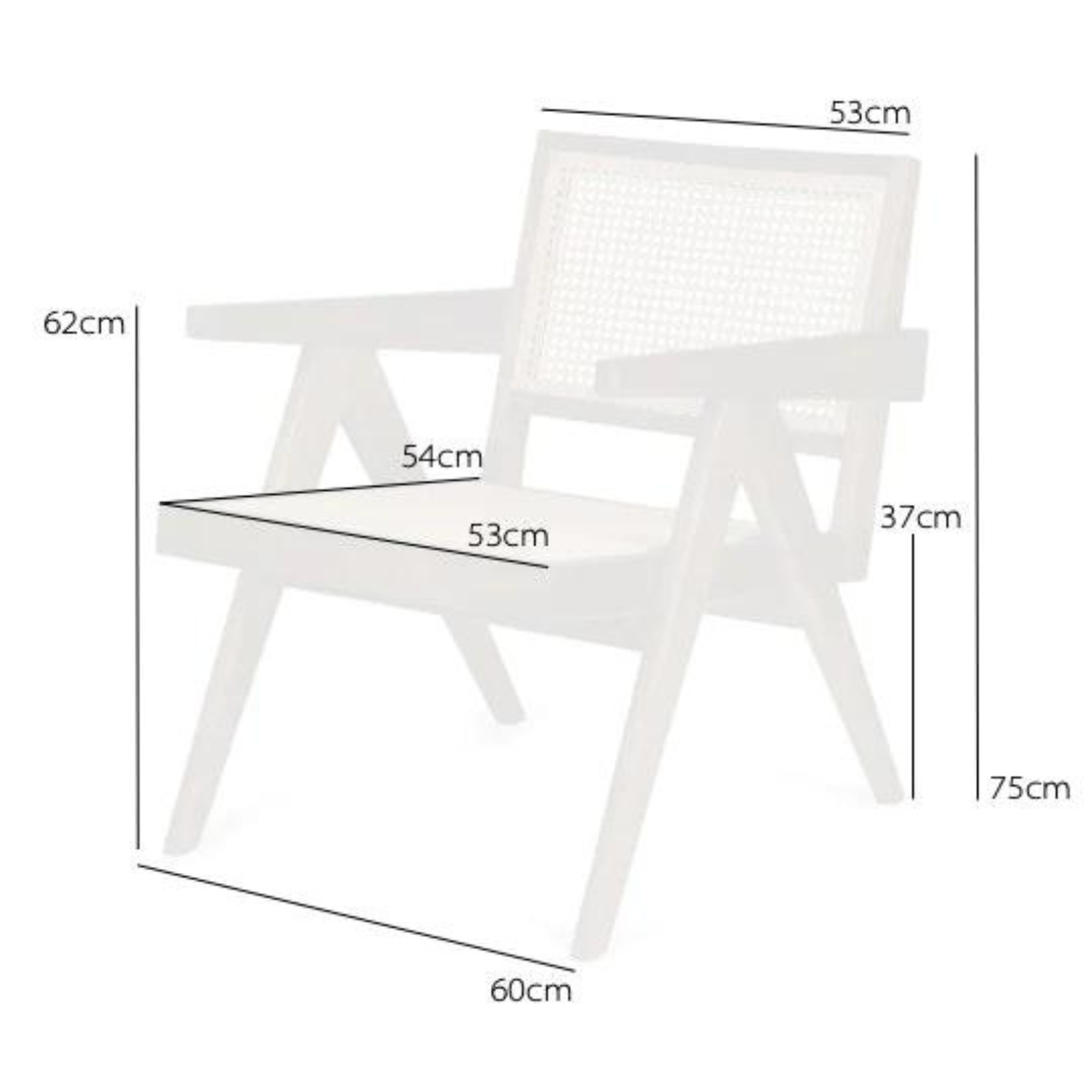 Easy Lounge Chair Upholstered - Dark Brown