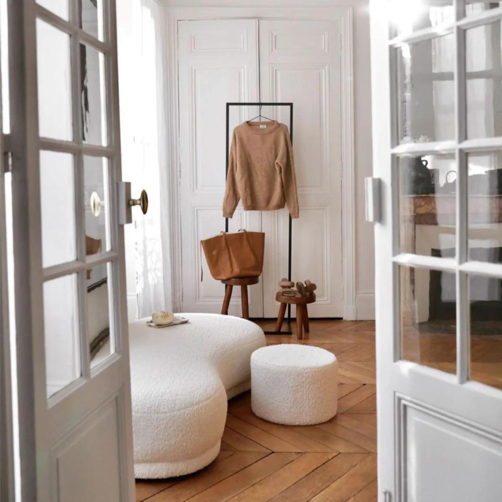 DETJER Stool Charles Dark Brown