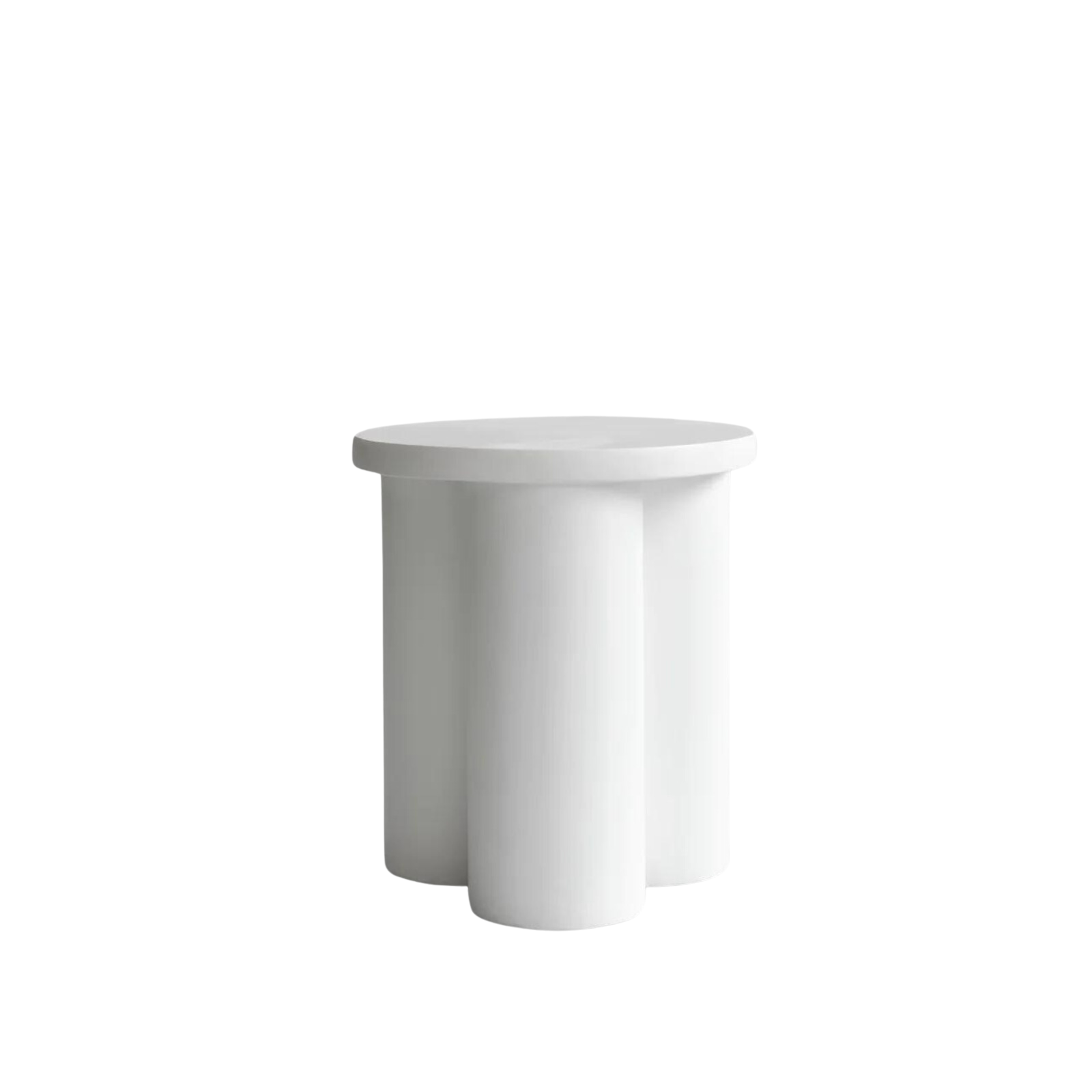 Big Foot Tall | Side Table White Bone