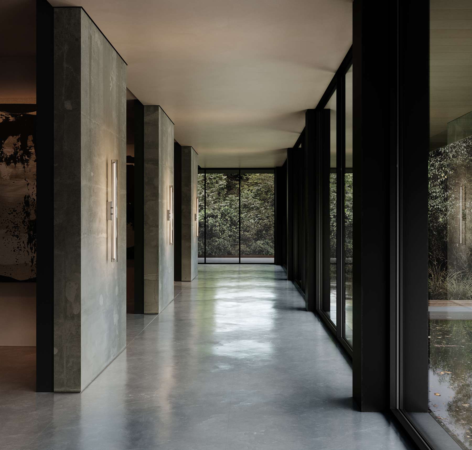 Frame Wall Lamp, Big - Chrome